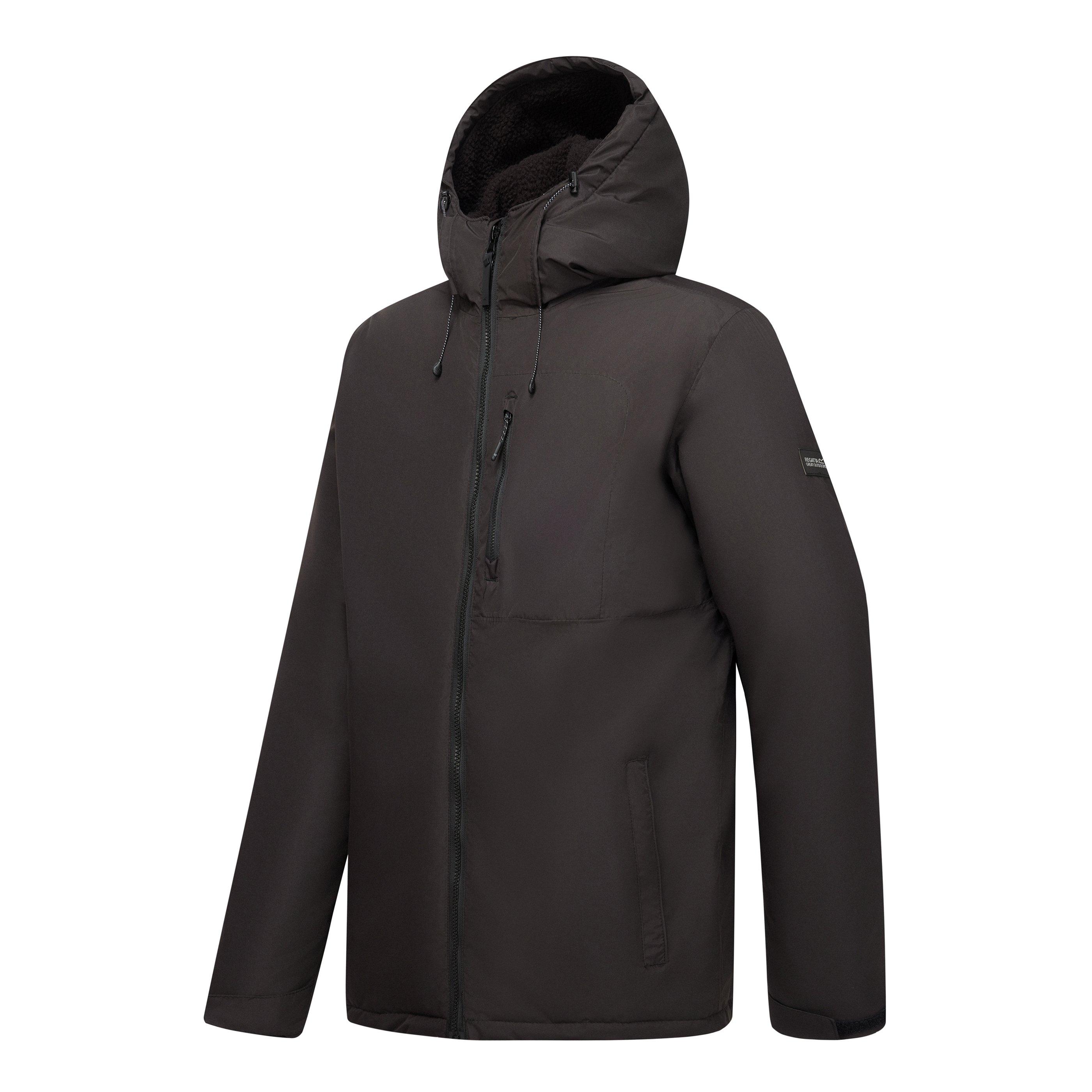 Bunda Regatta Black 6111882 Men's Frankie Full-Zip Hooded Puffer Jacket - 3