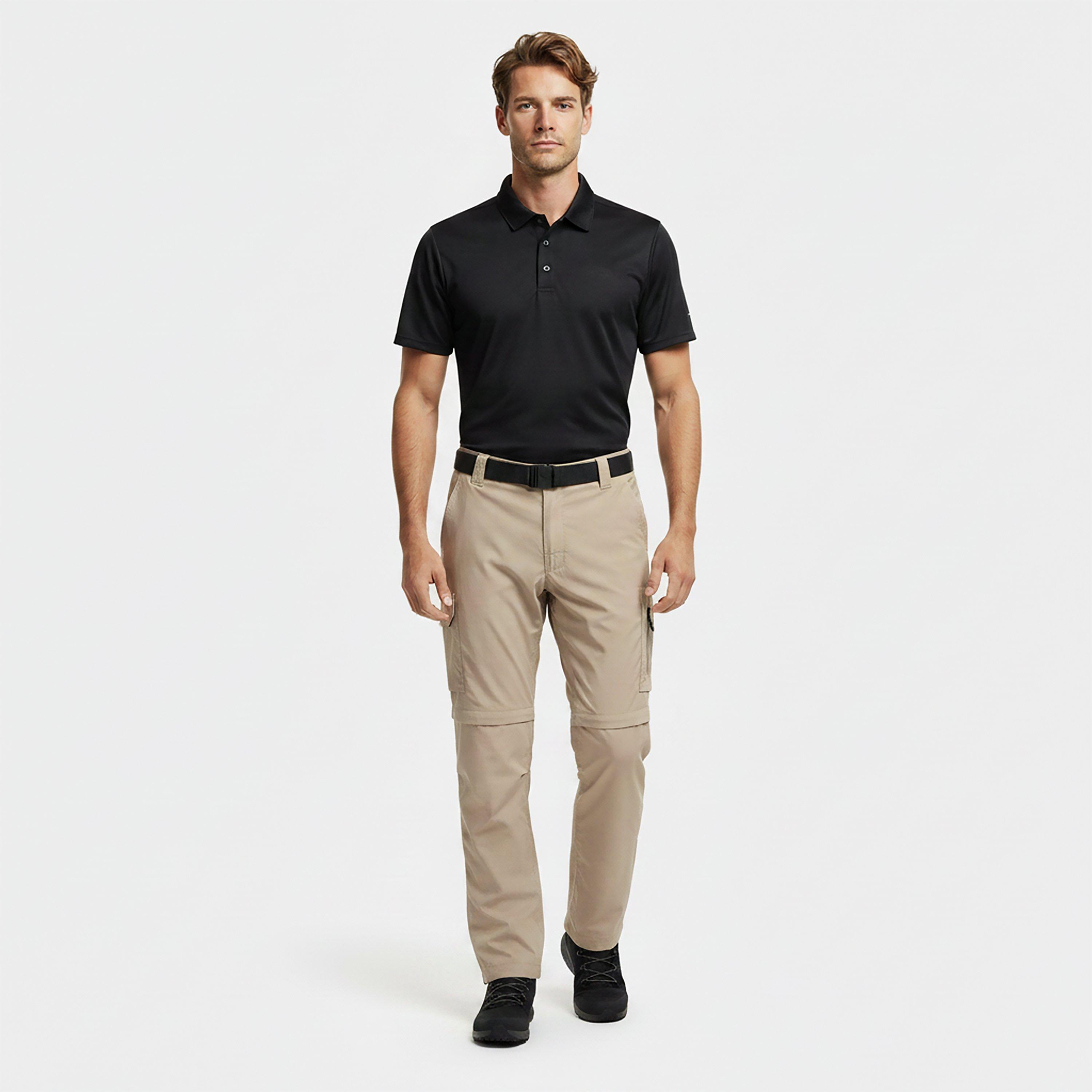 Kalhoty Columbia Tusk 3423167 Men's Silver Convertible Zip Off Trouser - 4