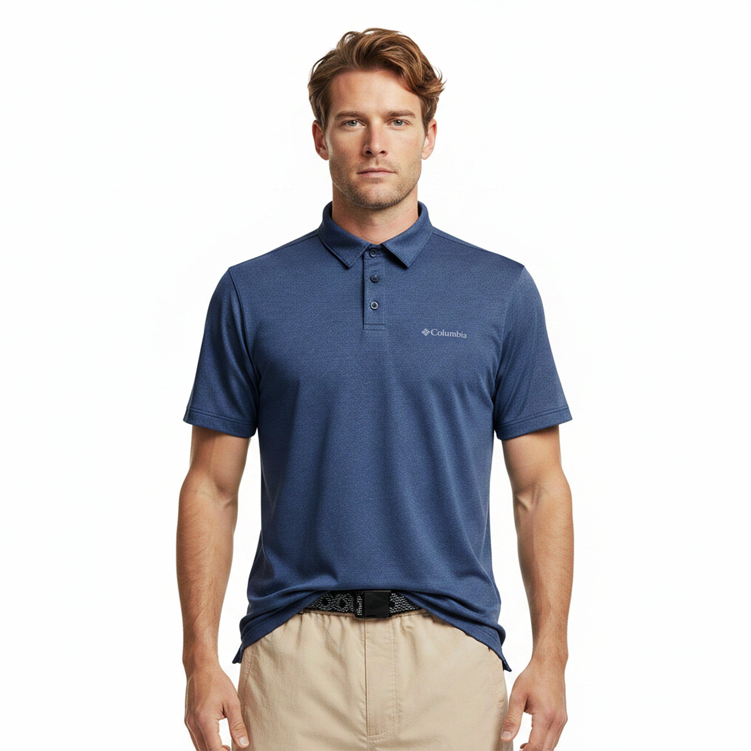 Tričko Columbia Stone Green 8070945 Men's Parsons Polo Short Sleeve Shirt - 3
