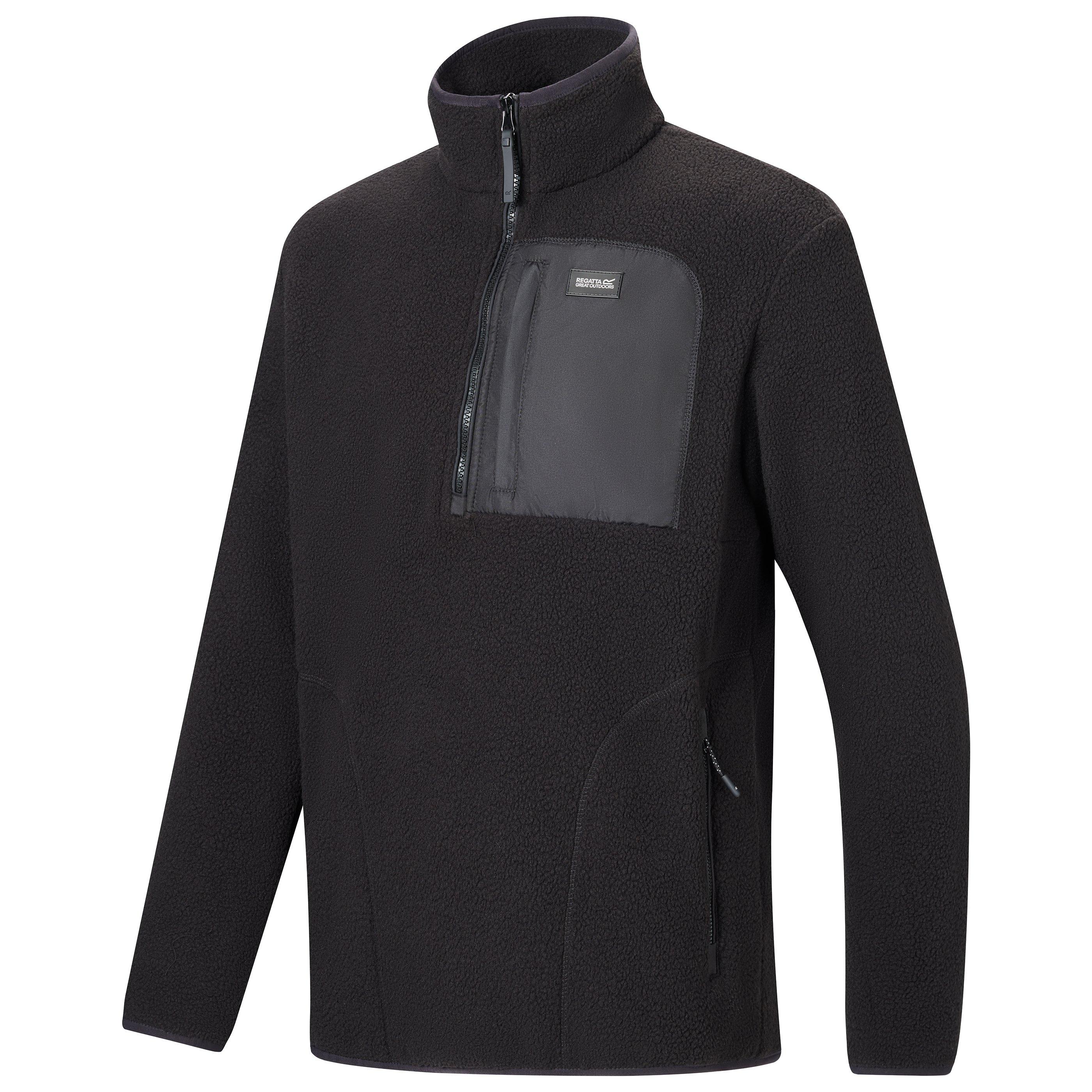 Bunda Regatta Black 8289326 Men's Frankie Borg 1/4-Zip Fleece - 3