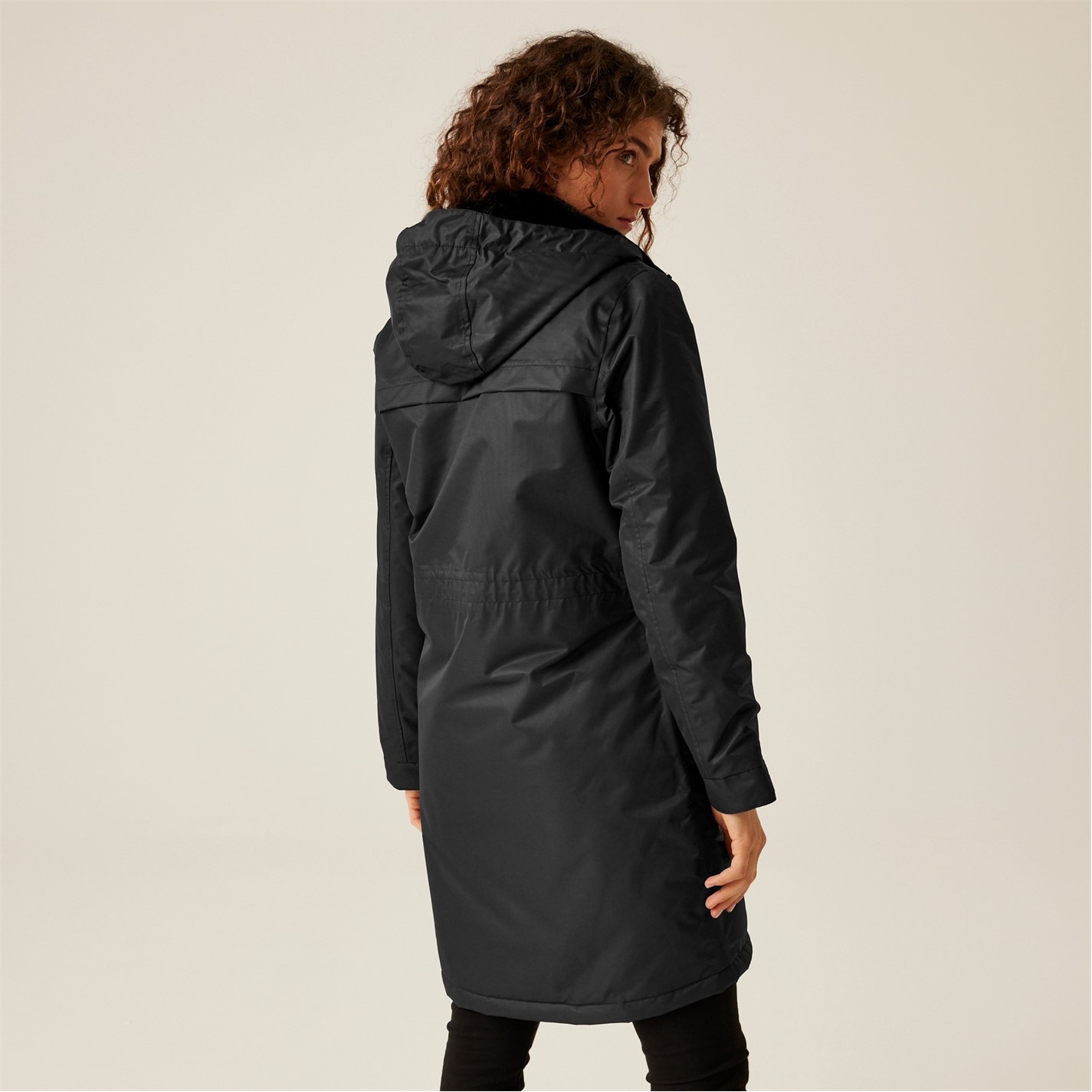 Dámska bunda Regatta Black 9965712 Womens Romine II Waterproof Hooded Long Sleeve Insulated Puffer Jacket - 2