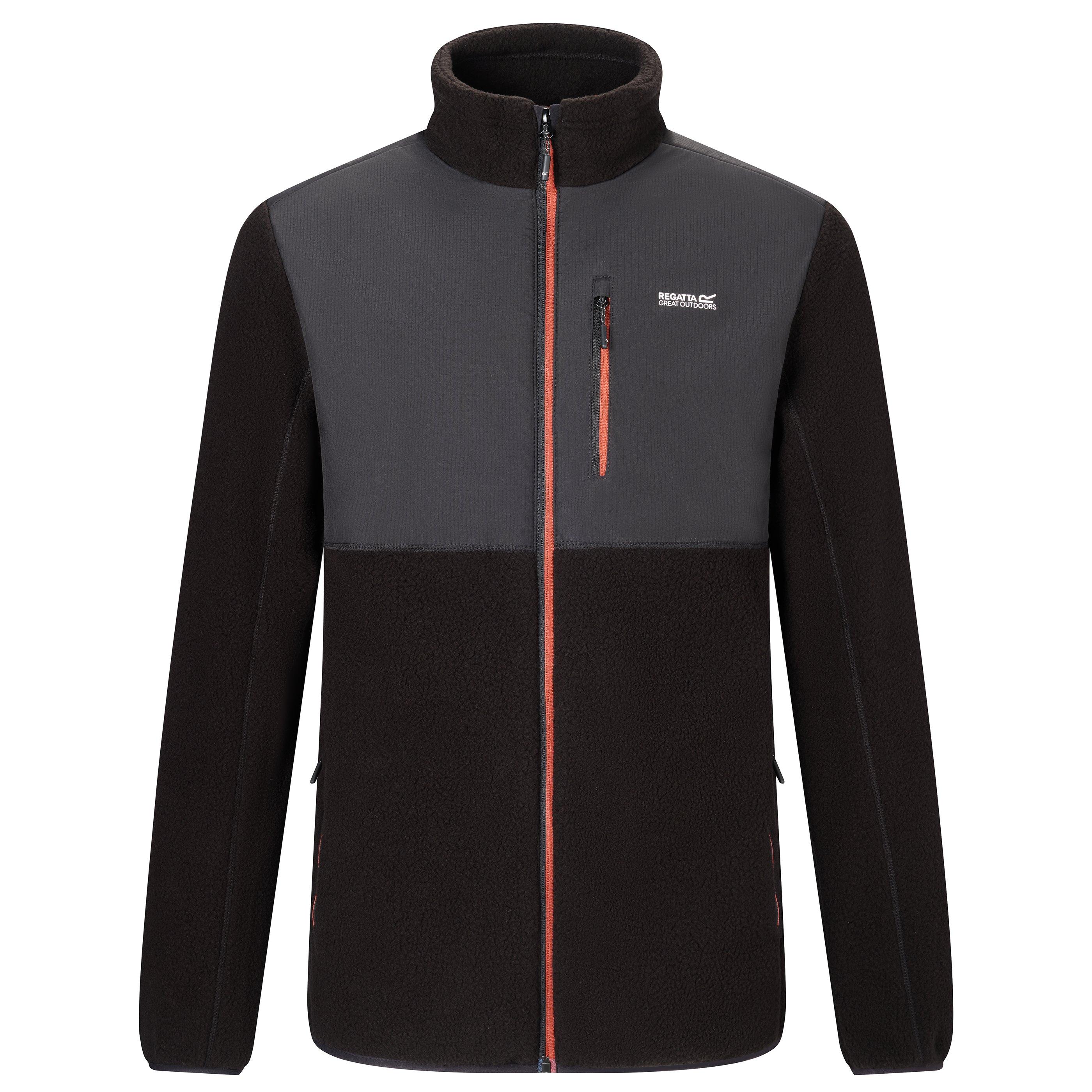 Bunda Regatta Black 9518873 Men's Morran Water-Resistant Full-Zip Fleece Top - 1