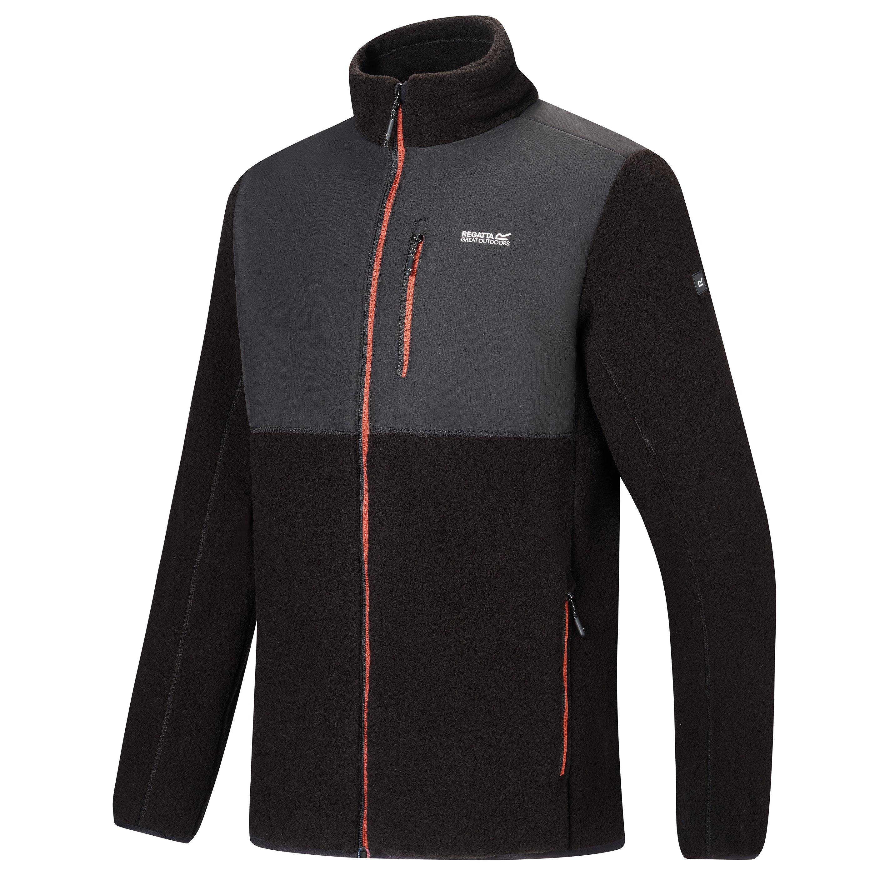 Bunda Regatta Black 9518873 Men's Morran Water-Resistant Full-Zip Fleece Top - 3