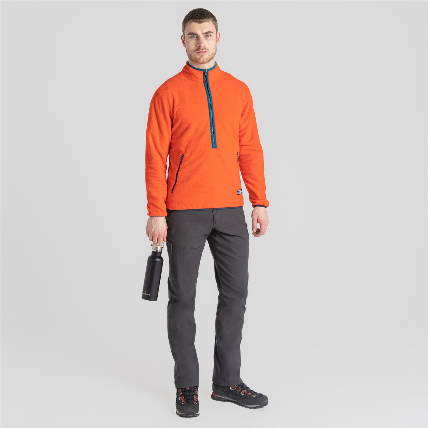 Bunda Craghoppers Macaw Red 4576956 Men's Crag Renu 1/4 Zip Fleece - 3