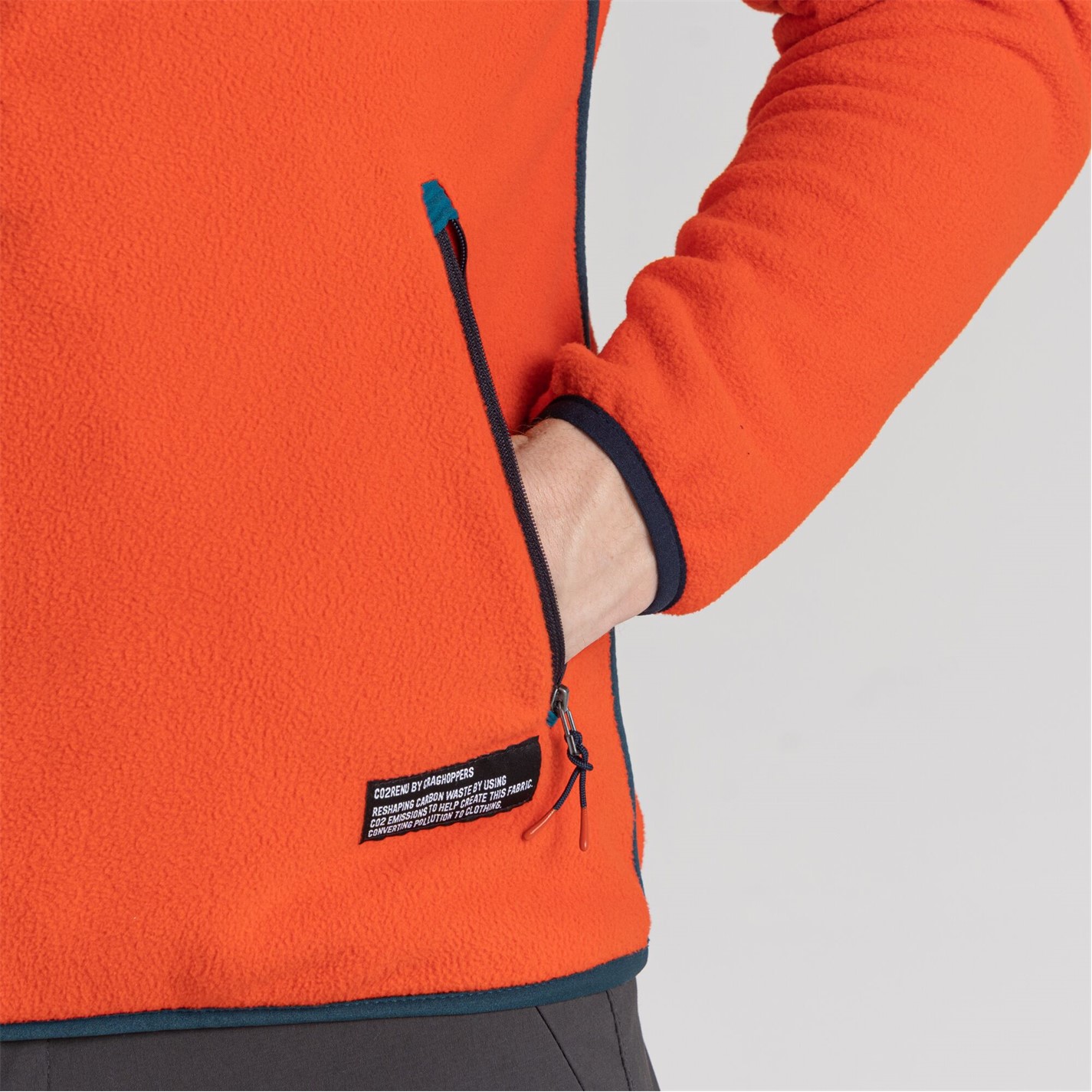 Bunda Craghoppers Macaw Red 4576956 Men's Crag Renu 1/4 Zip Fleece - 5