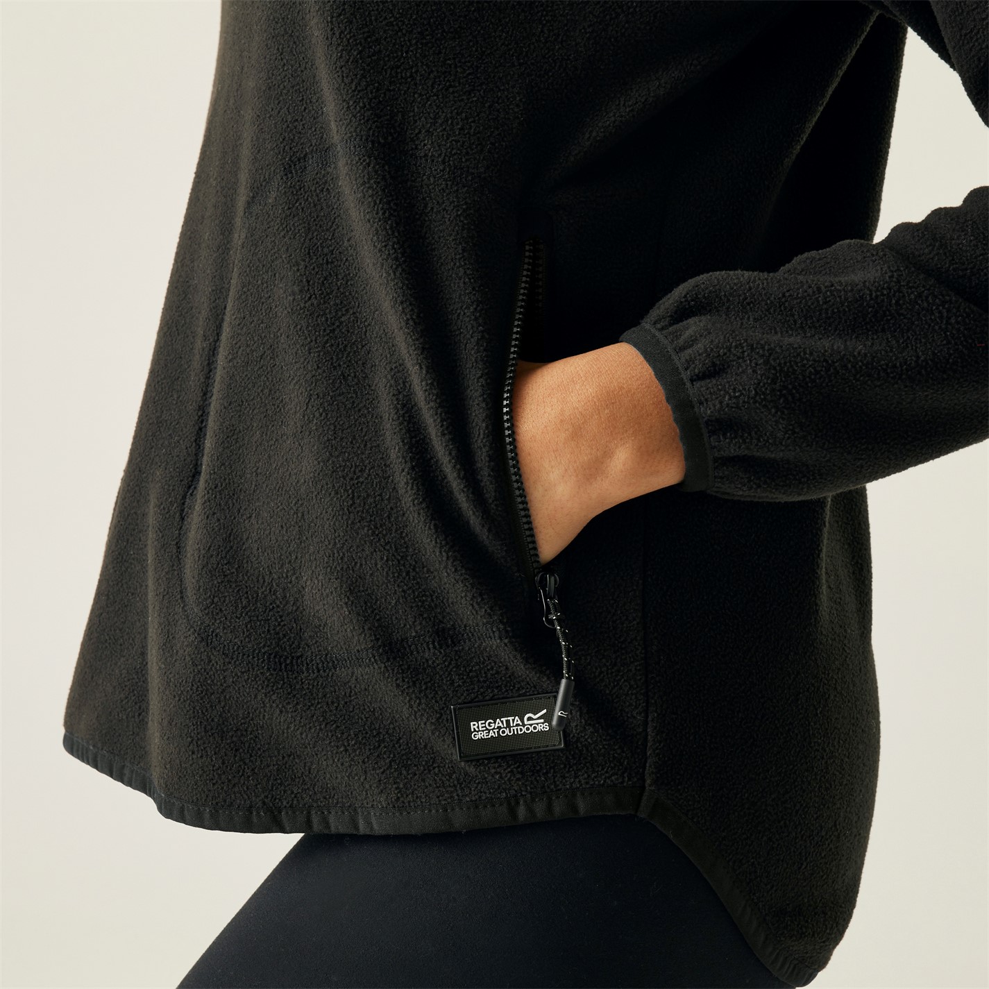 Mikina Regatta Black 4143757 Womens Frankie Funnel Neck Fleece - 5