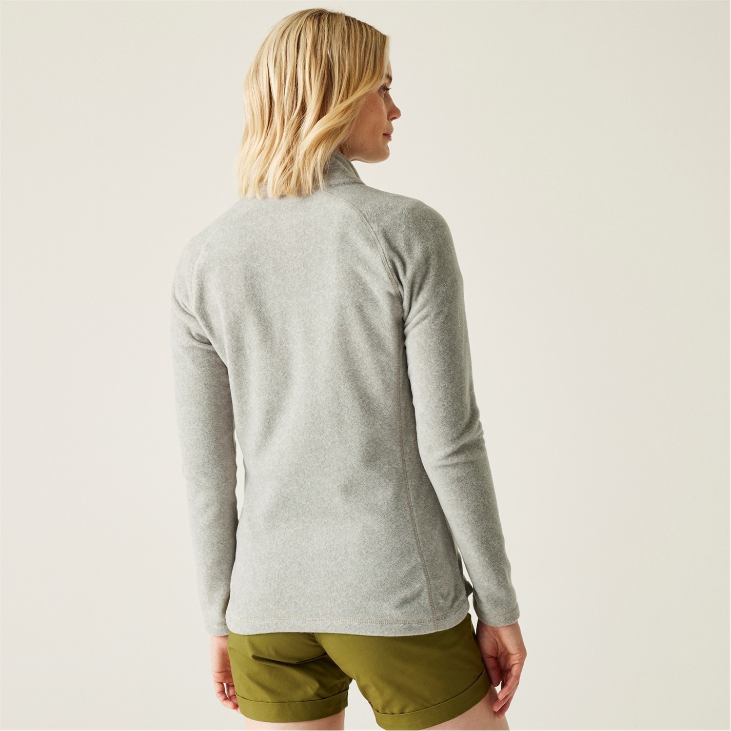 Mikina Regatta Drizzle 276522 Womens Mayse Long Sleeve Marl Funnel Neck Full Zip Fleece - 2