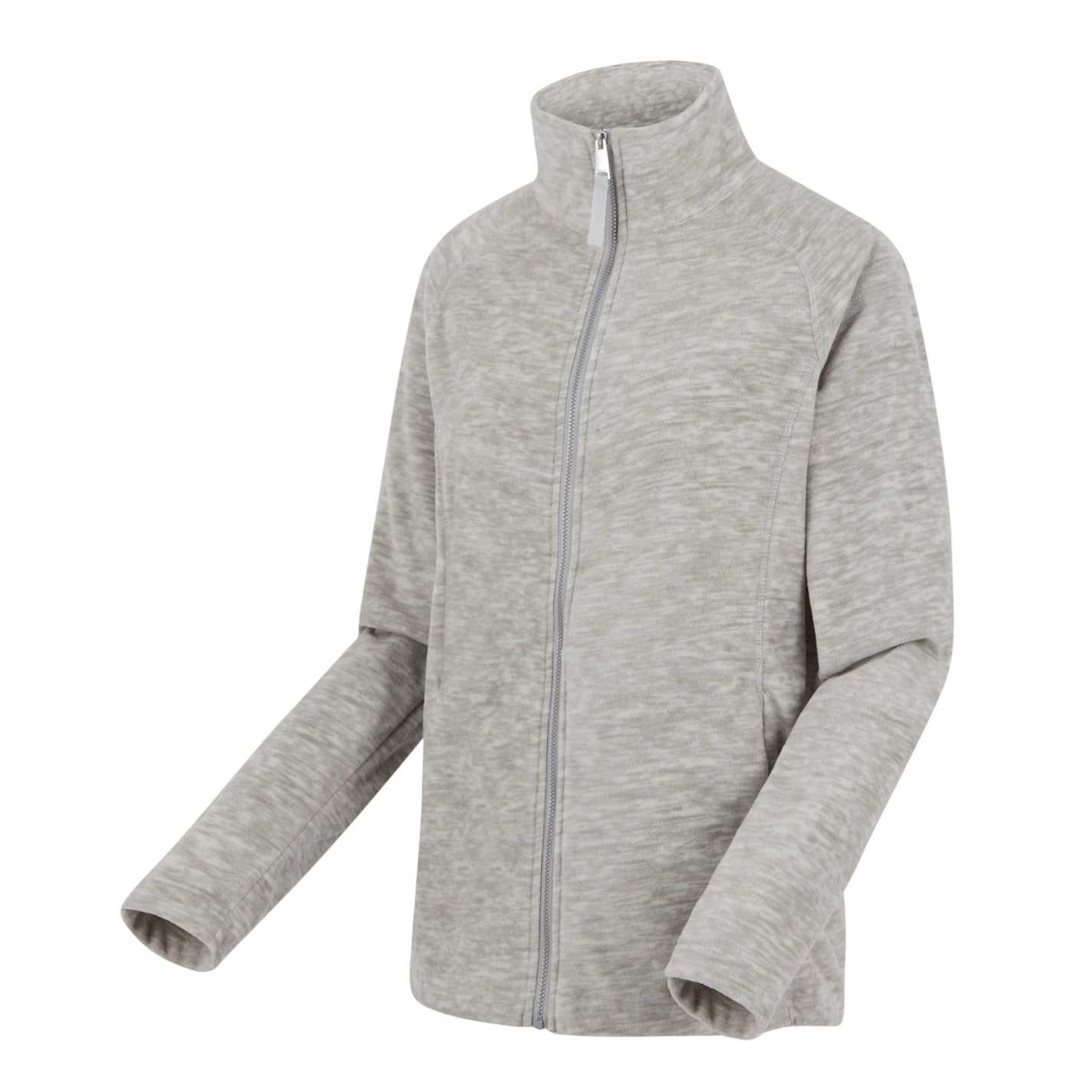 Mikina Regatta Drizzle 276522 Womens Mayse Long Sleeve Marl Funnel Neck Full Zip Fleece - 12