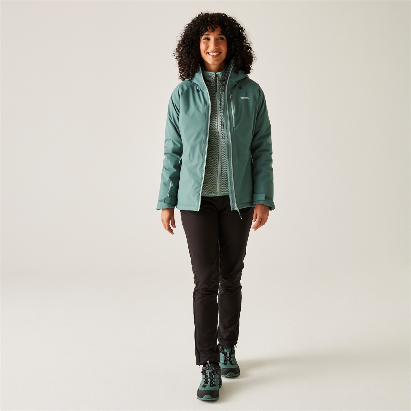 Bunda Regatta Spruce Green 7278695 Womens Highton Stretch Insulated Long Sleeve Waterproof Jacket - 2
