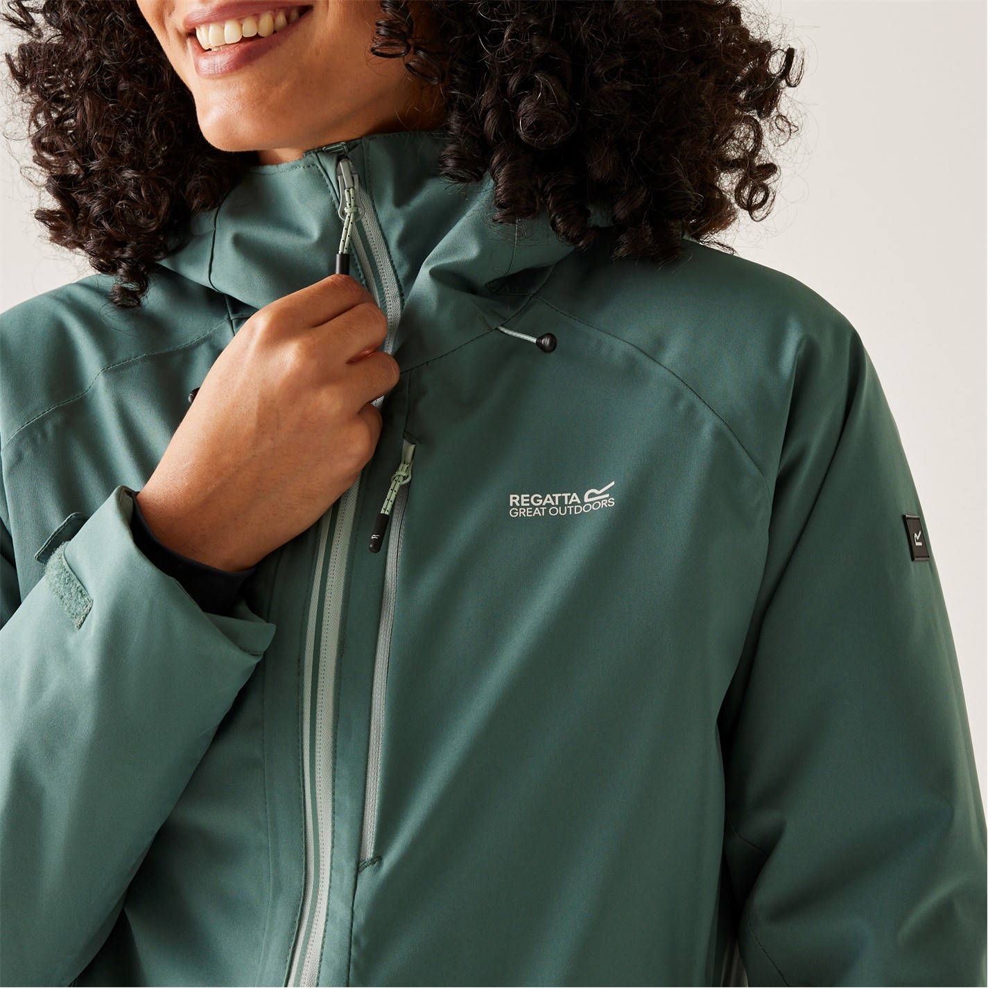 Bunda Regatta Spruce Green 7278695 Womens Highton Stretch Insulated Long Sleeve Waterproof Jacket - 5