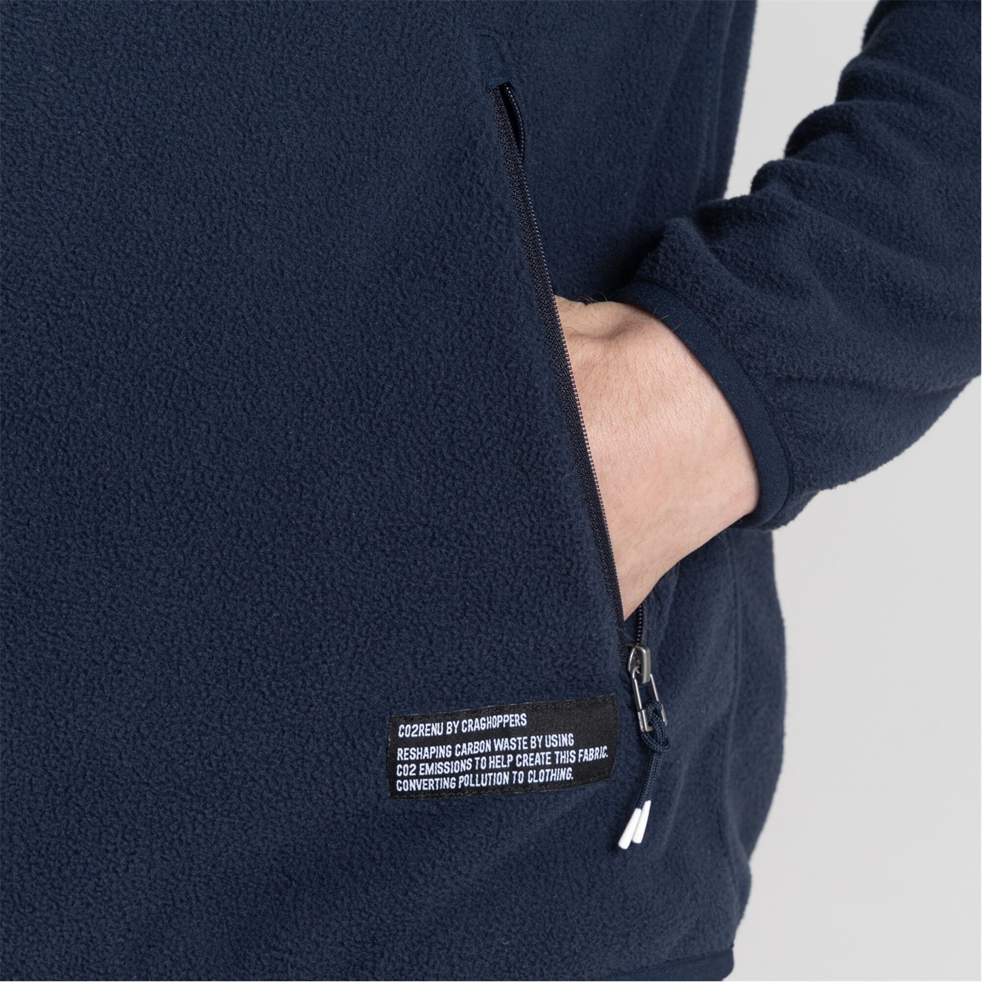Bunda Craghoppers Blue Navy 7446416 Men's Renu Quarter Zip Fleece - 5