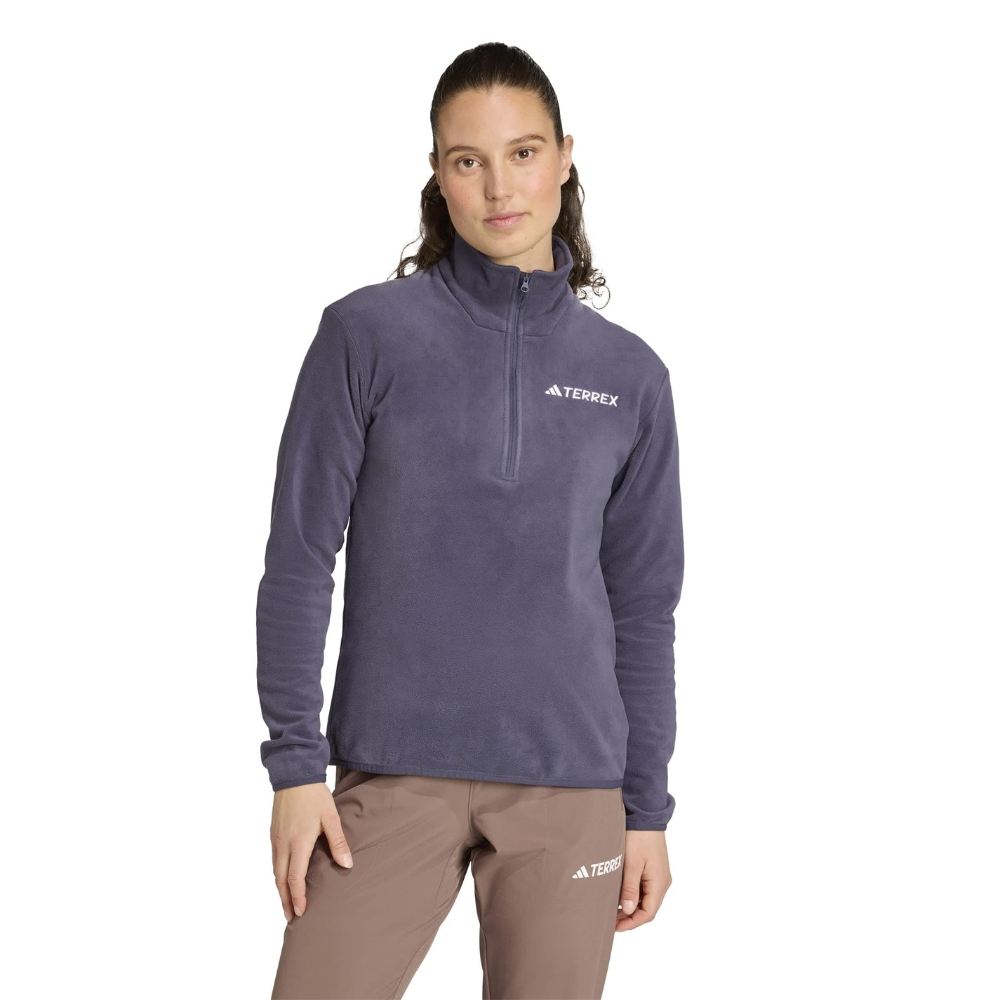 Mikina adidas Shadow Navy 1074251 Multi Essentials 1/2 Zip Fleece Jacket Womens - 2