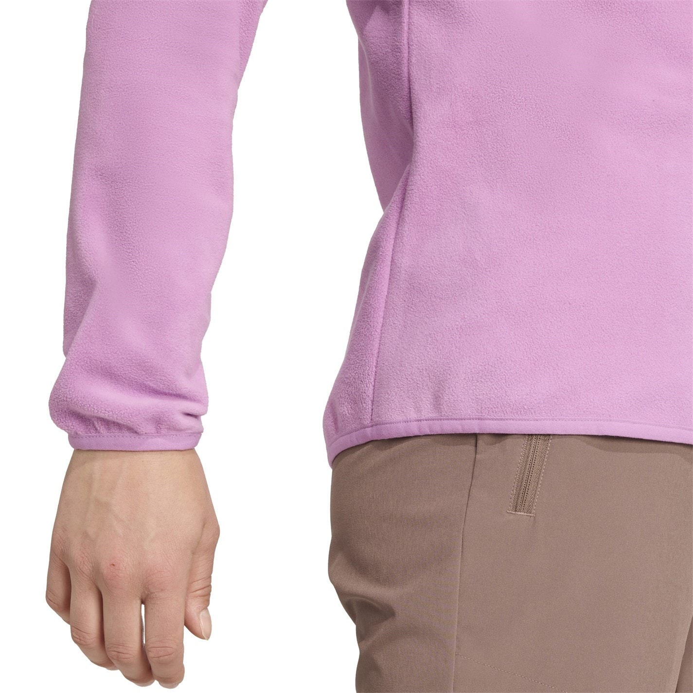 Mikina adidas Purple 4352088 Multi Essentials 1/2 Zip Fleece Jacket Womens - 5
