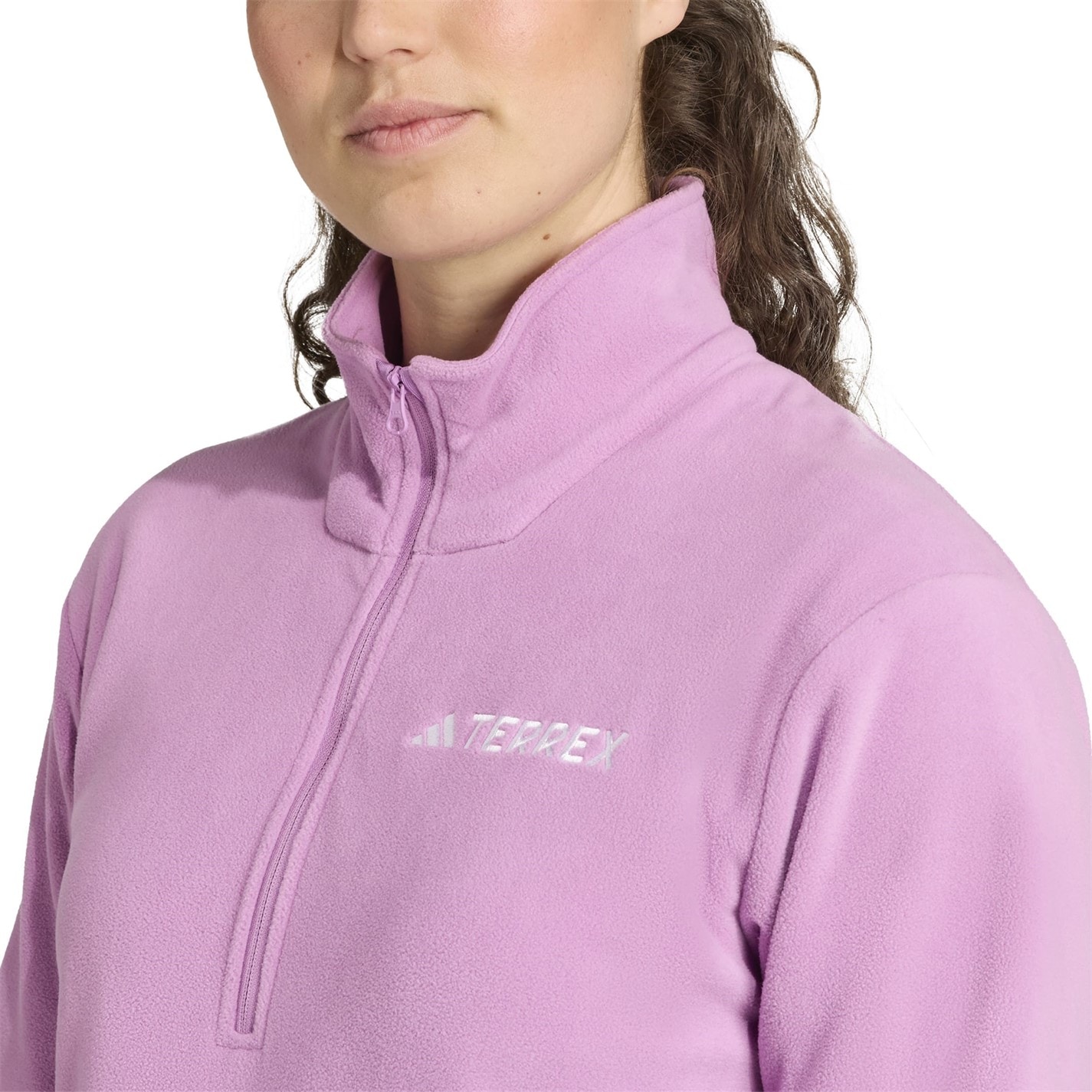 Mikina adidas Purple 4352088 Multi Essentials 1/2 Zip Fleece Jacket Womens - 6