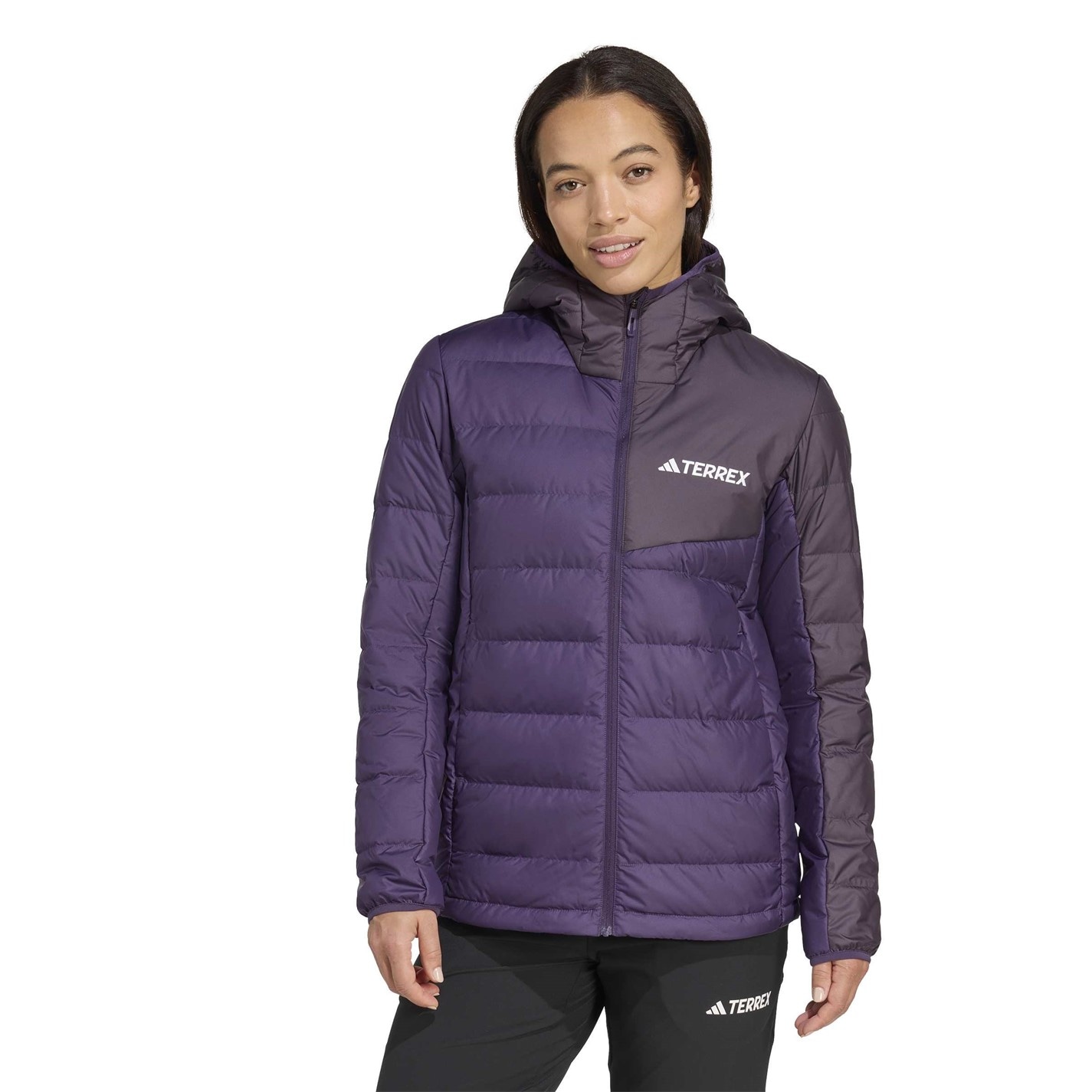 Bunda adidas Plum 6016718 Women's Terrex Multi Light CLIMAWARM Hooded Down Jacket - 2