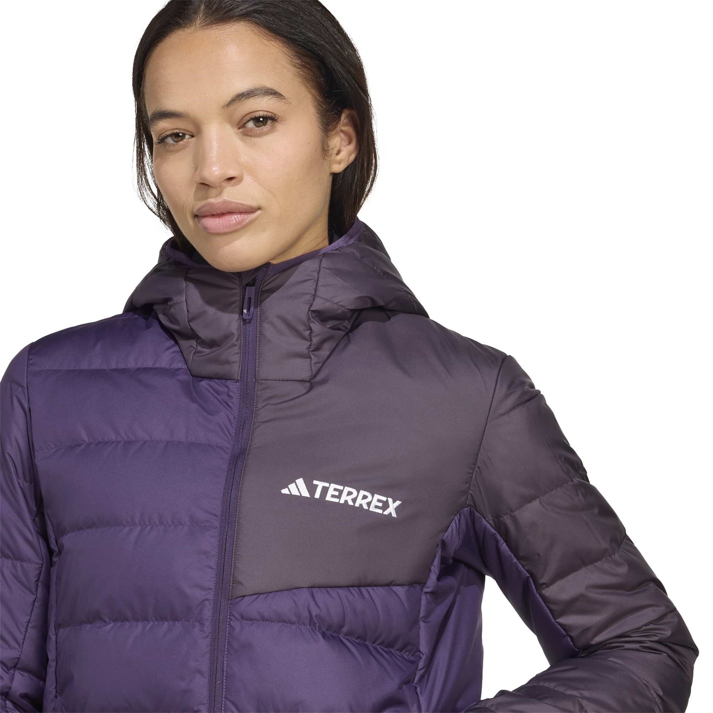 Bunda adidas Plum 6016718 Women's Terrex Multi Light CLIMAWARM Hooded Down Jacket - 5