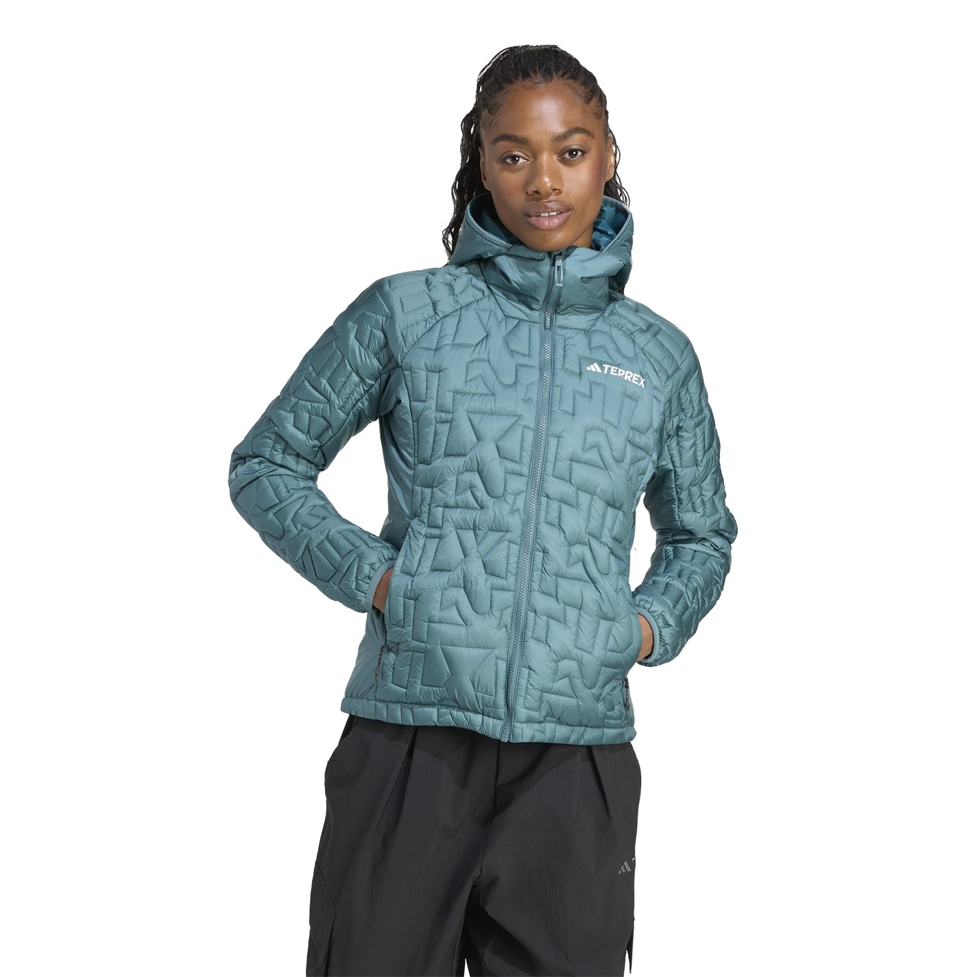 Bunda adidas Teal 941619 Women's Xperior PrimaLoft Water-Repellent Packable Insulated Puffer Jacket - 2