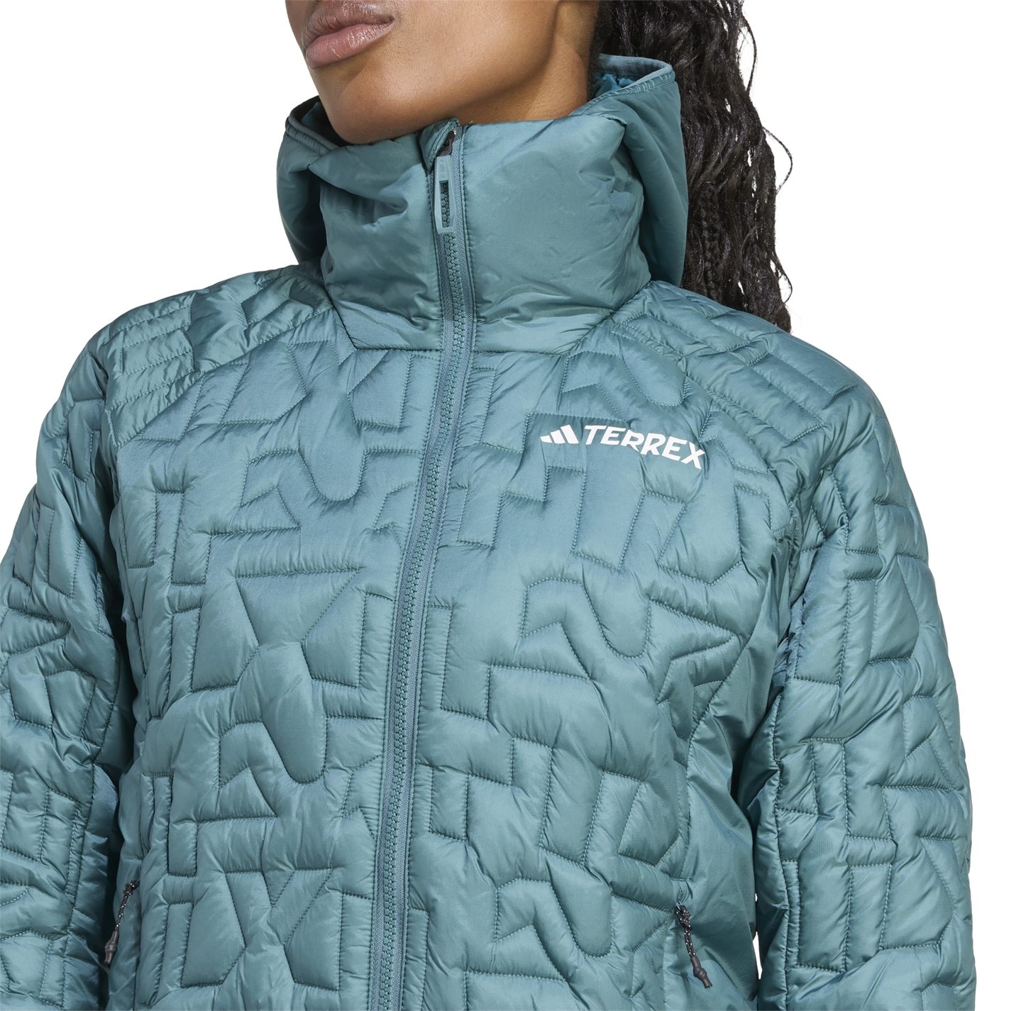 Bunda adidas Teal 941619 Women's Xperior PrimaLoft Water-Repellent Packable Insulated Puffer Jacket - 4