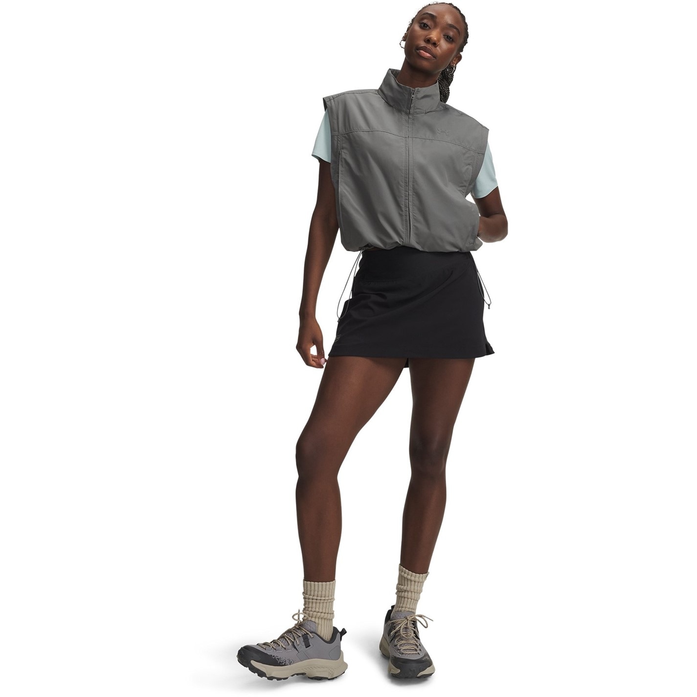 Tričko Under Armour Clay Green 7039110 Women's Hike UPF Long Sleeve Performance T-Shirt - 6