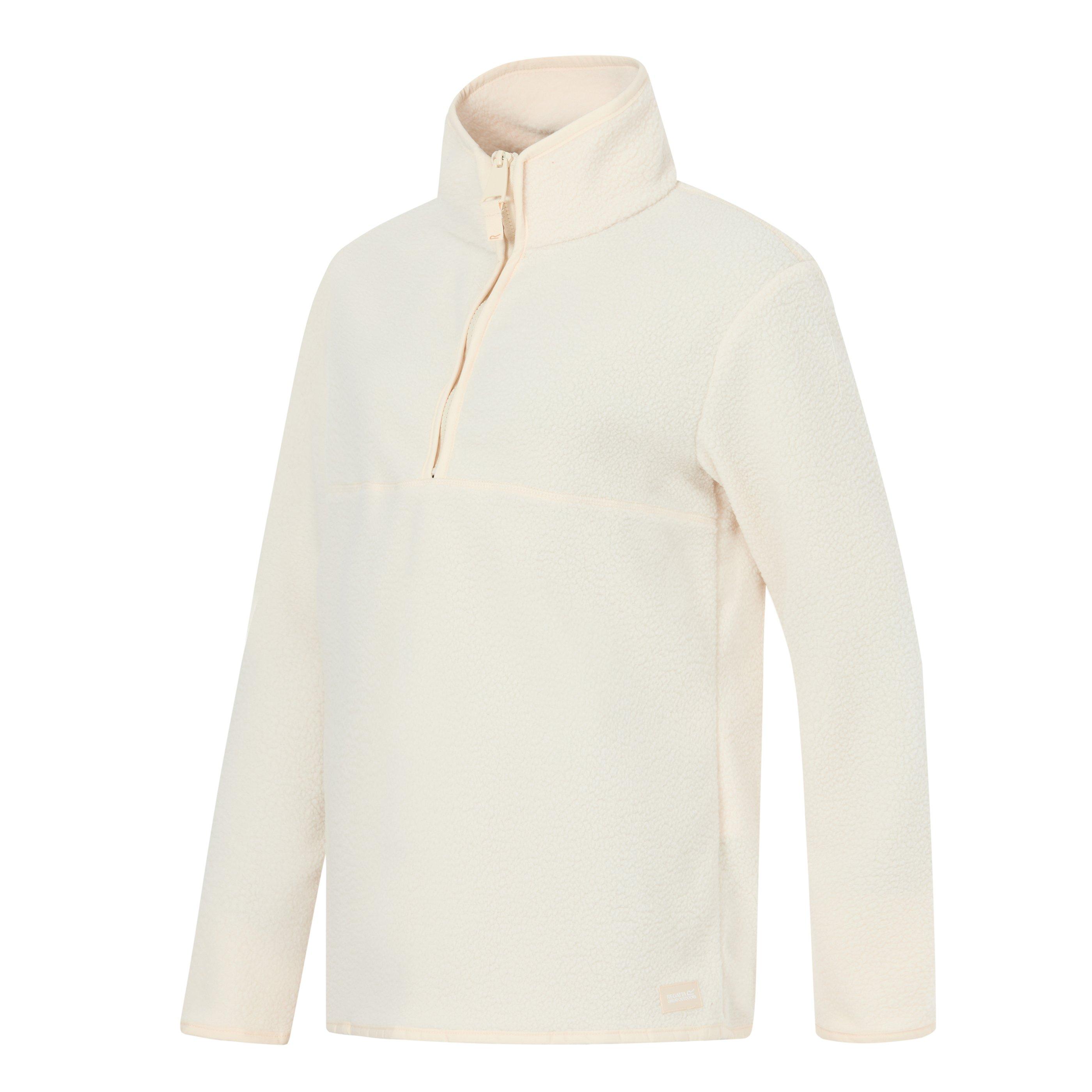 Mikina Regatta Light Vanilla 260905 Women's Frankie Borg 1/4-Zip Fleece Top - 3
