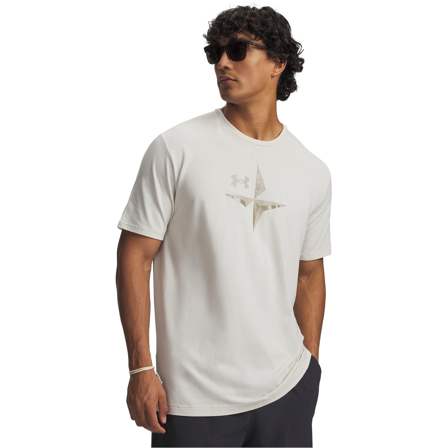 Tričko Under Armour White 1828300 Men's Short Sleeve Performance T-Shirt - 1
