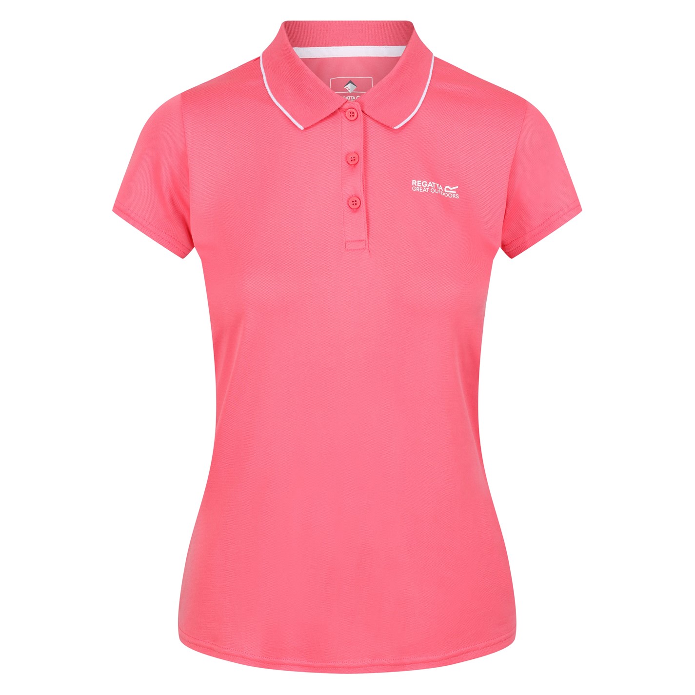 Tričko Regatta Tropicl Pink 726775 Women's Maverick Short-Sleeve Polo Shirt - 3