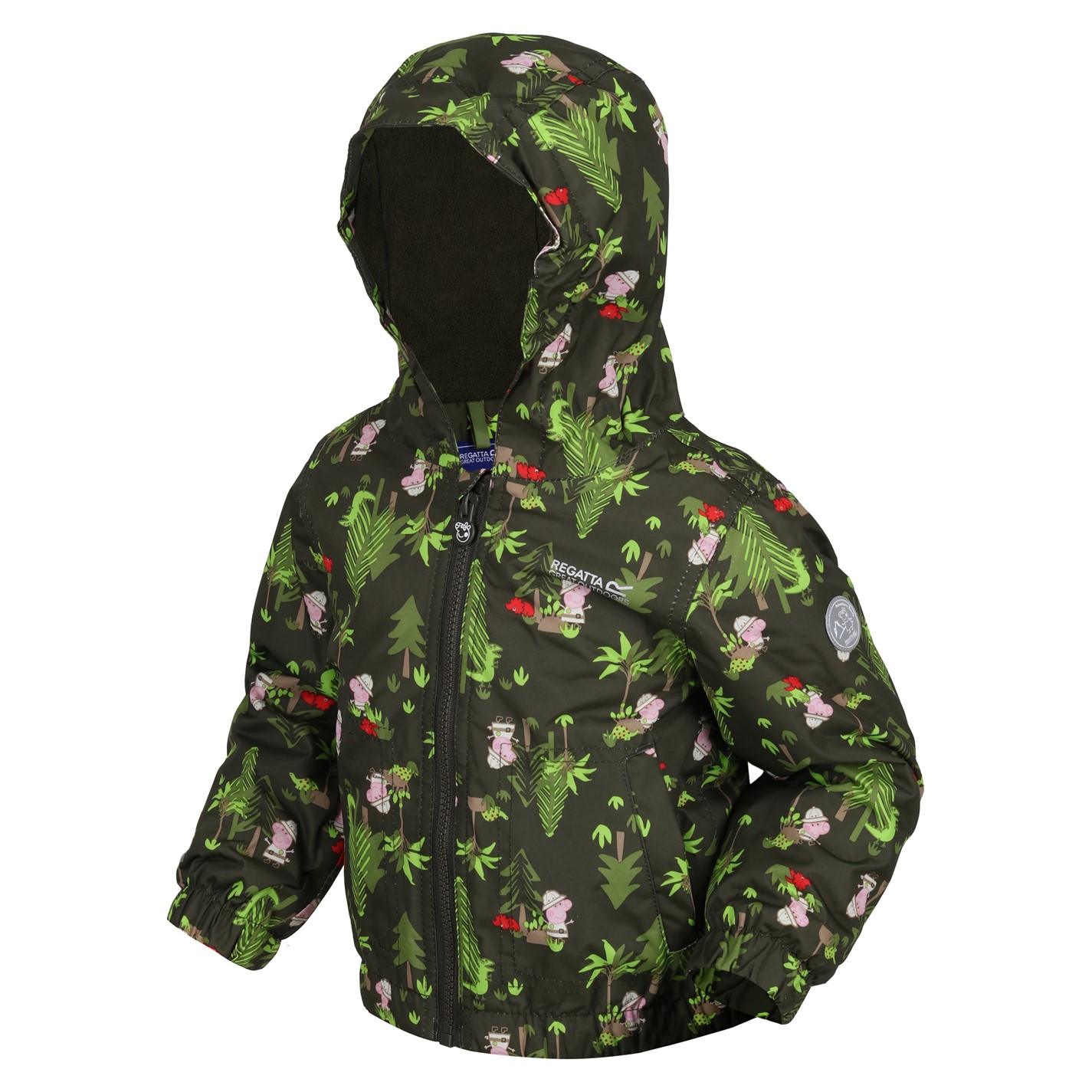 Regatta Dark Khaki 9474219 Kids' Peppa Softshell Jacket - 3