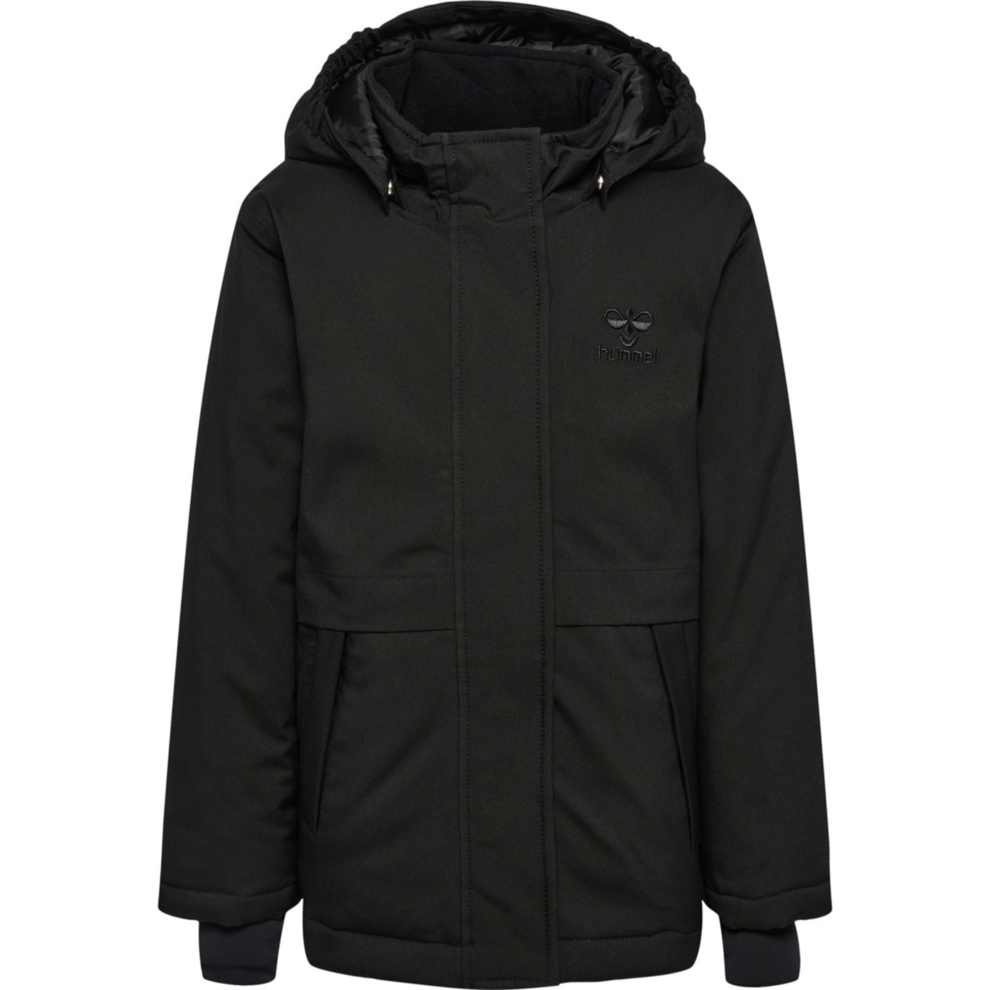 Hummel Black 8605369 Kids' Lurban Quilted Insulated Puffer Jacket - 1