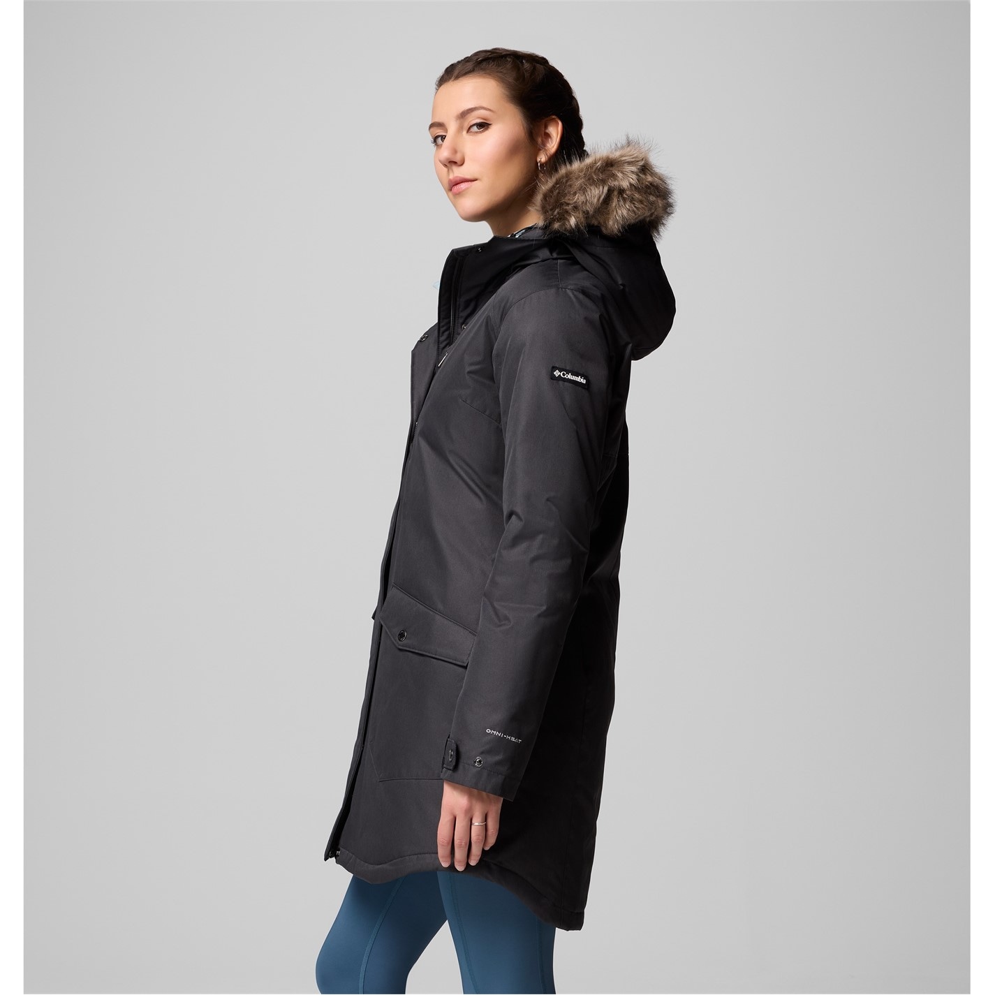 Bunda Columbia Black 9243773 Women's Suttle Mountain Down Sherpa-Lined Synthetic Down Parka - 2