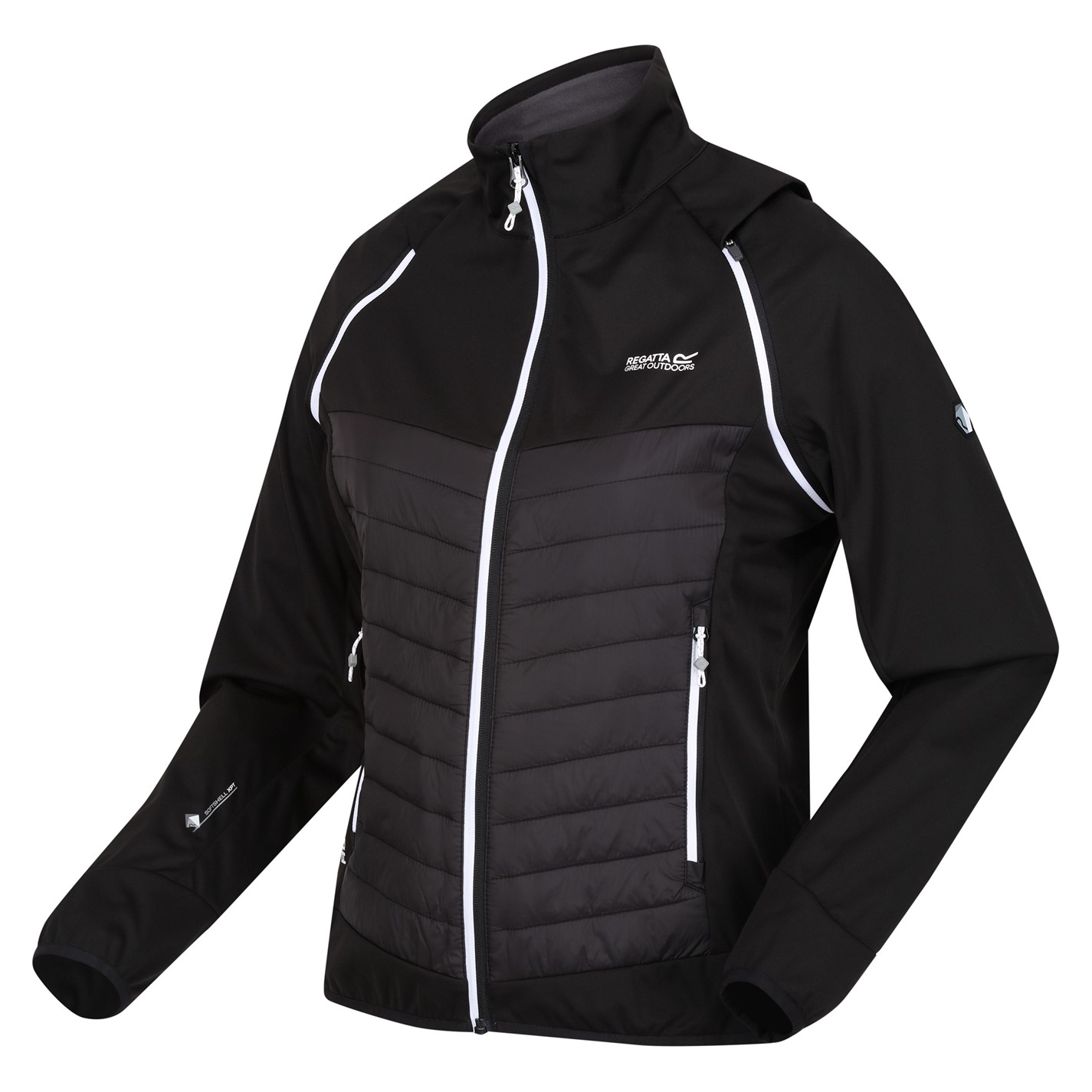Dámska bunda Regatta Black 8979872 Women's Steren Hybrid Weather-Resistant Softshell Jacket - 1