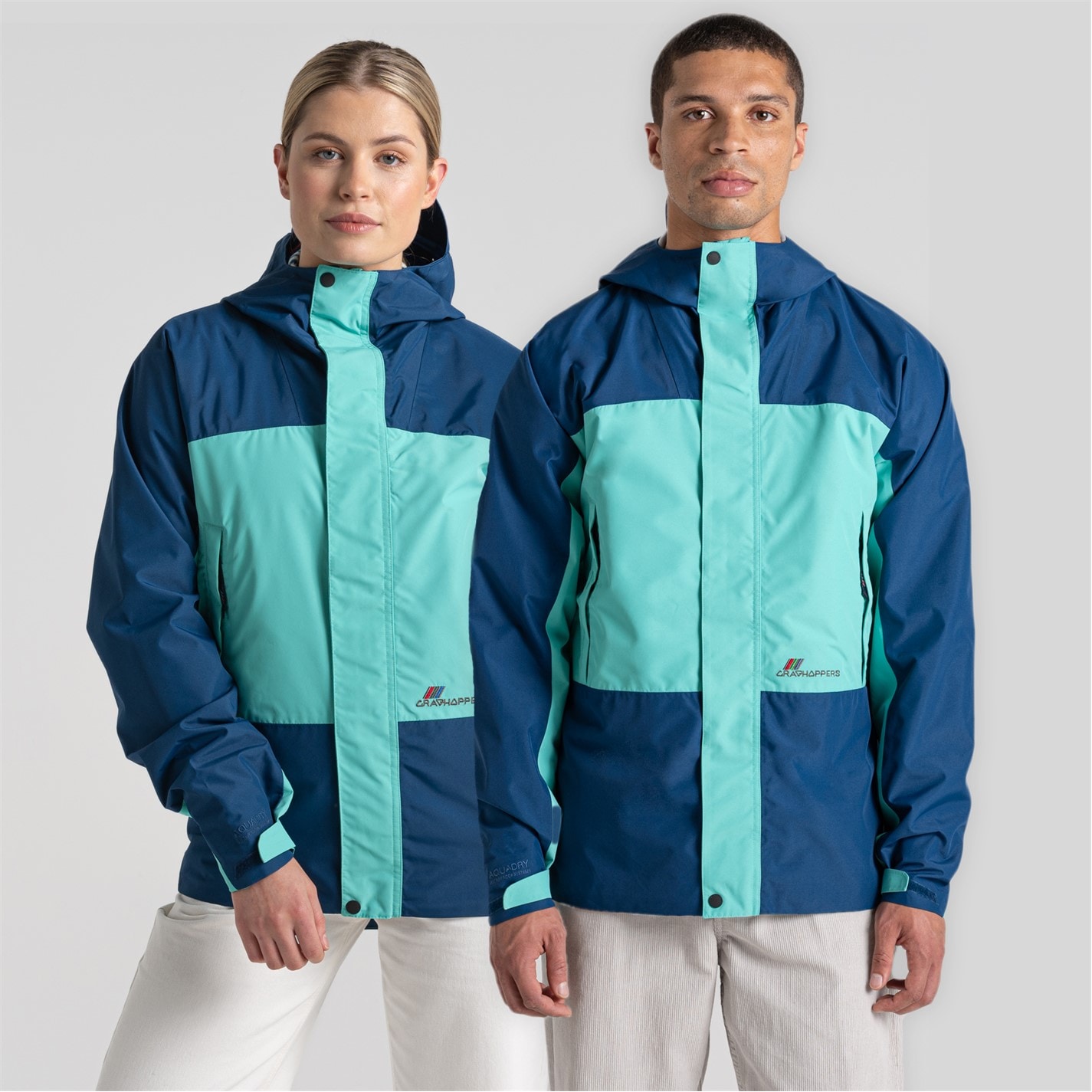 Bunda Craghoppers PosBluOcnGrn 207384 Men's Dustin Waterproof Jacket - 1