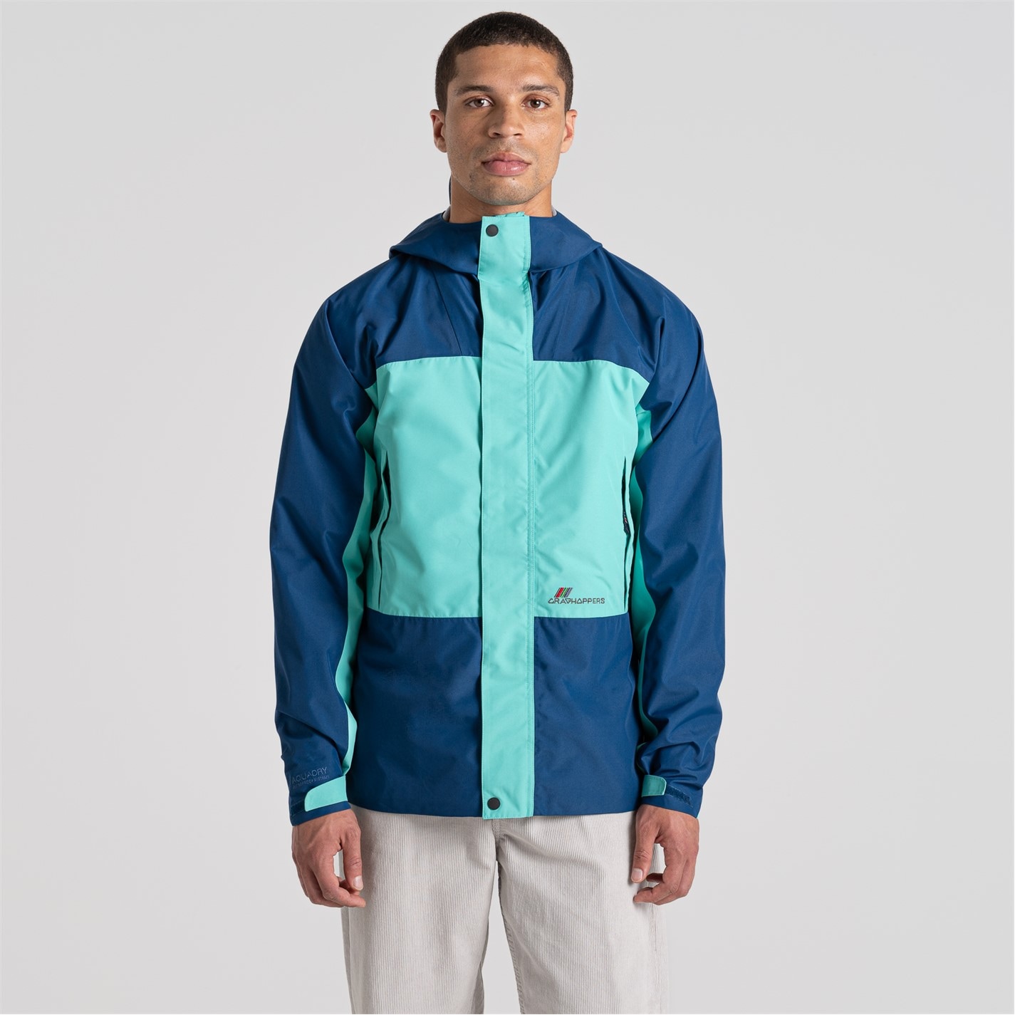 Bunda Craghoppers PosBluOcnGrn 207384 Men's Dustin Waterproof Jacket - 2