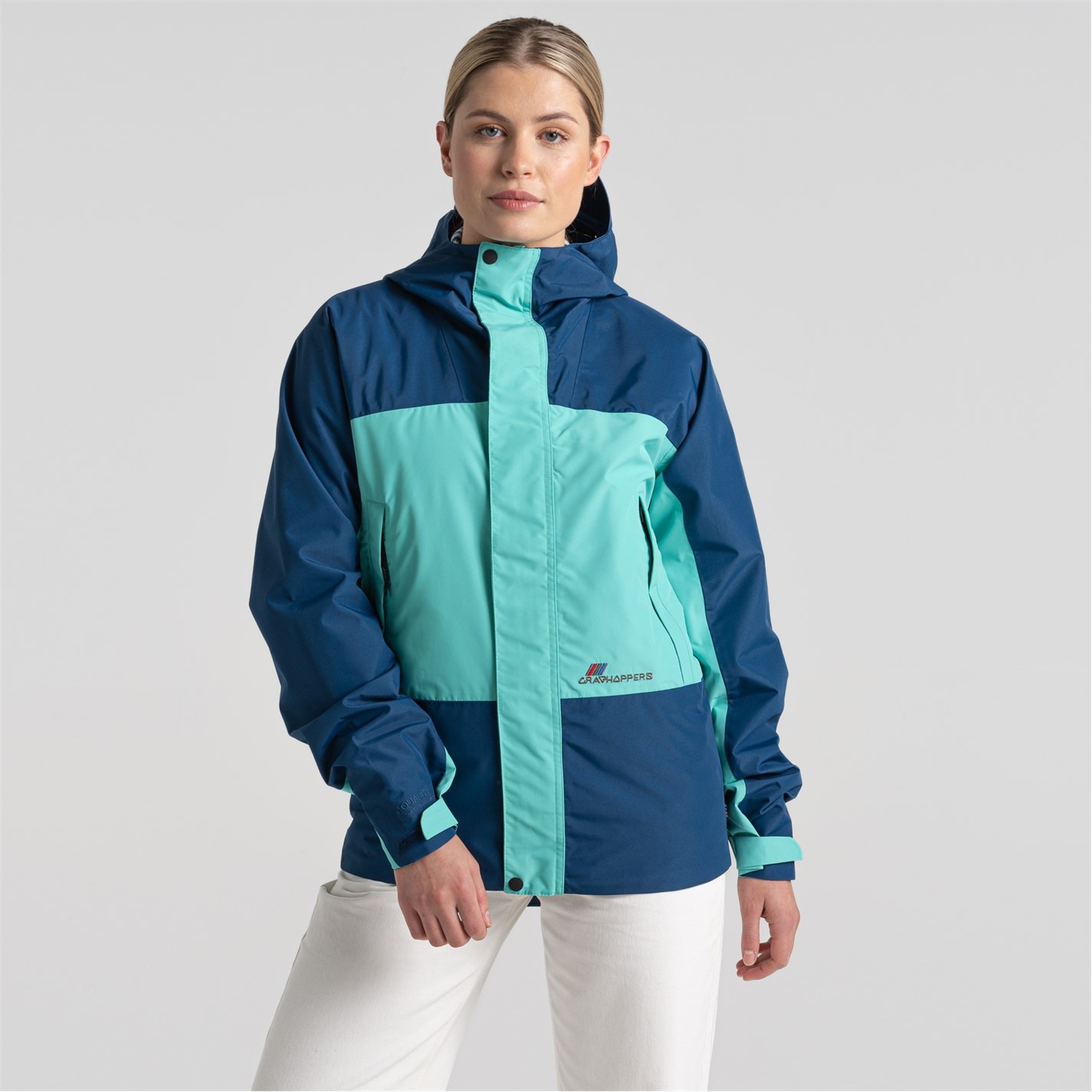 Bunda Craghoppers PosBluOcnGrn 207384 Men's Dustin Waterproof Jacket - 3