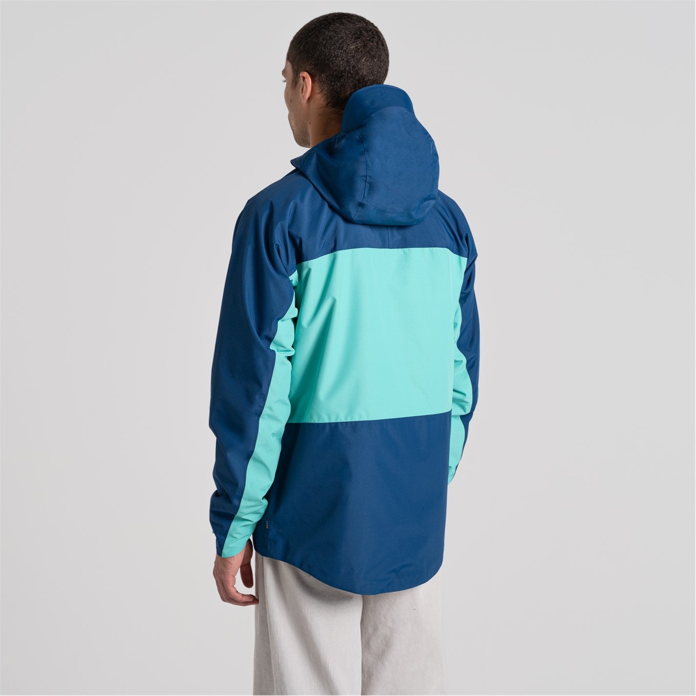 Bunda Craghoppers PosBluOcnGrn 207384 Men's Dustin Waterproof Jacket - 5