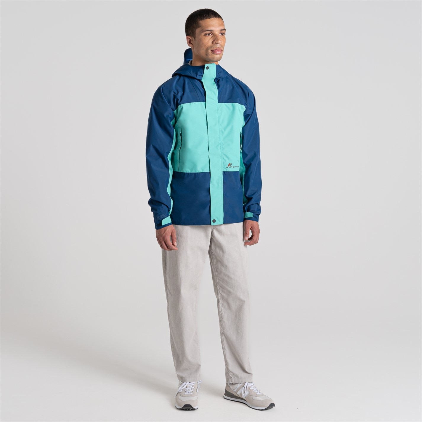 Bunda Craghoppers PosBluOcnGrn 207384 Men's Dustin Waterproof Jacket - 7