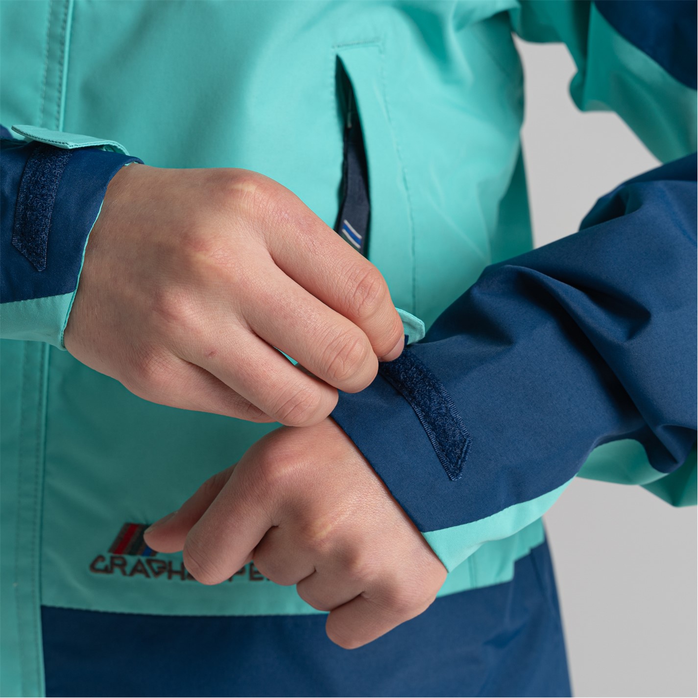 Bunda Craghoppers PosBluOcnGrn 207384 Men's Dustin Waterproof Jacket - 10