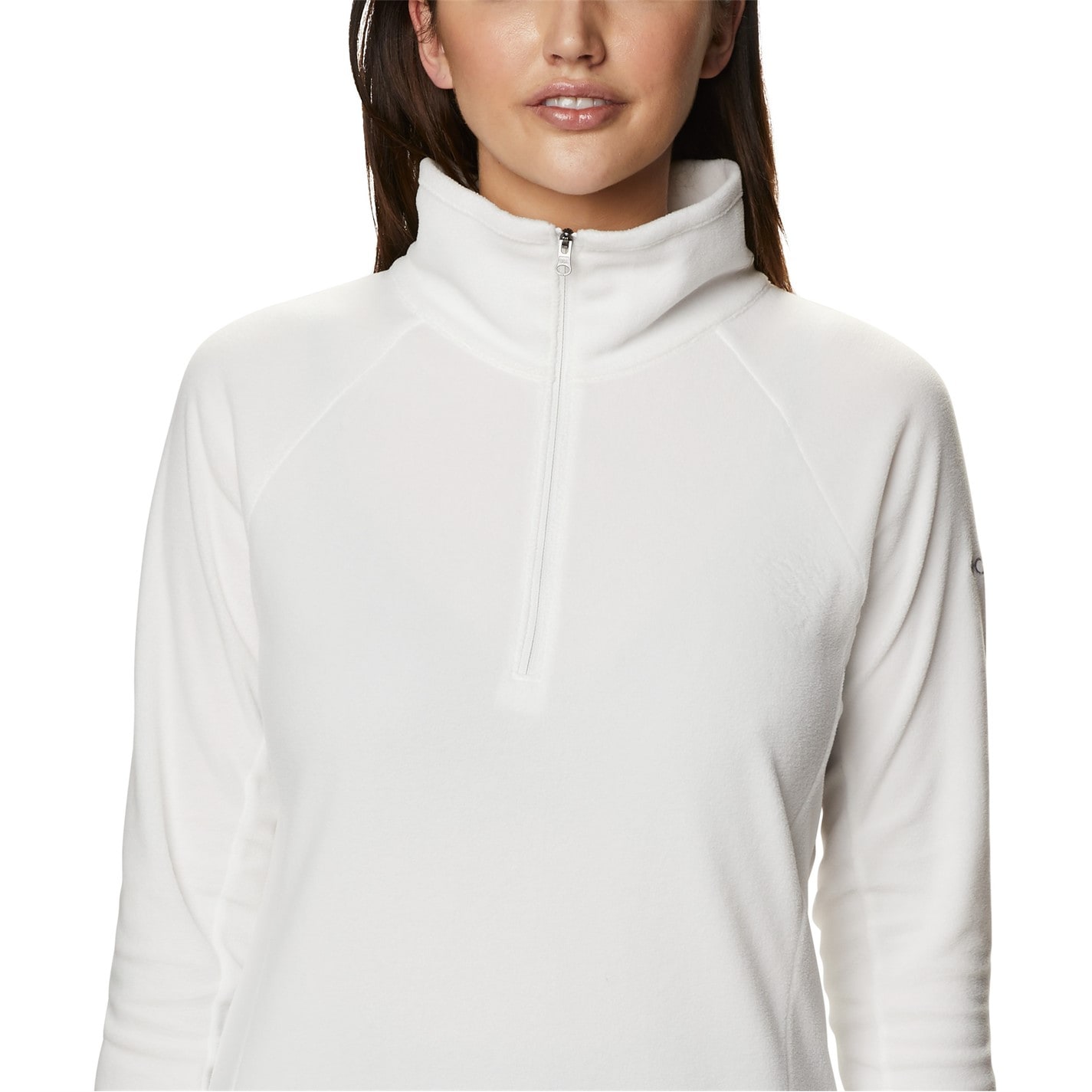 Mikina Columbia White 8419999 Glacial Half Zip Fleece Womens - 3