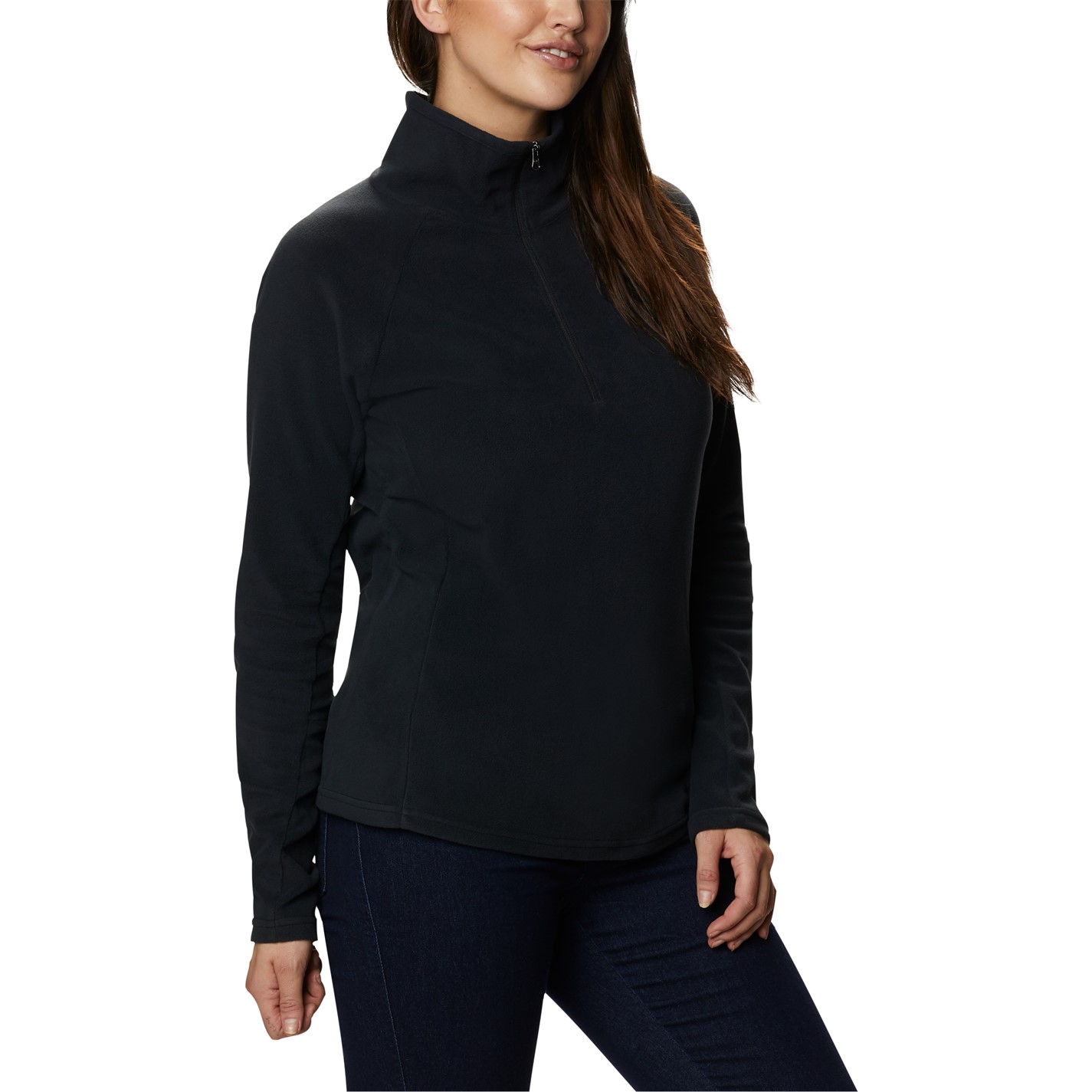 Mikina Columbia Black 6450854 Glacial Half Zip Fleece Womens - 5