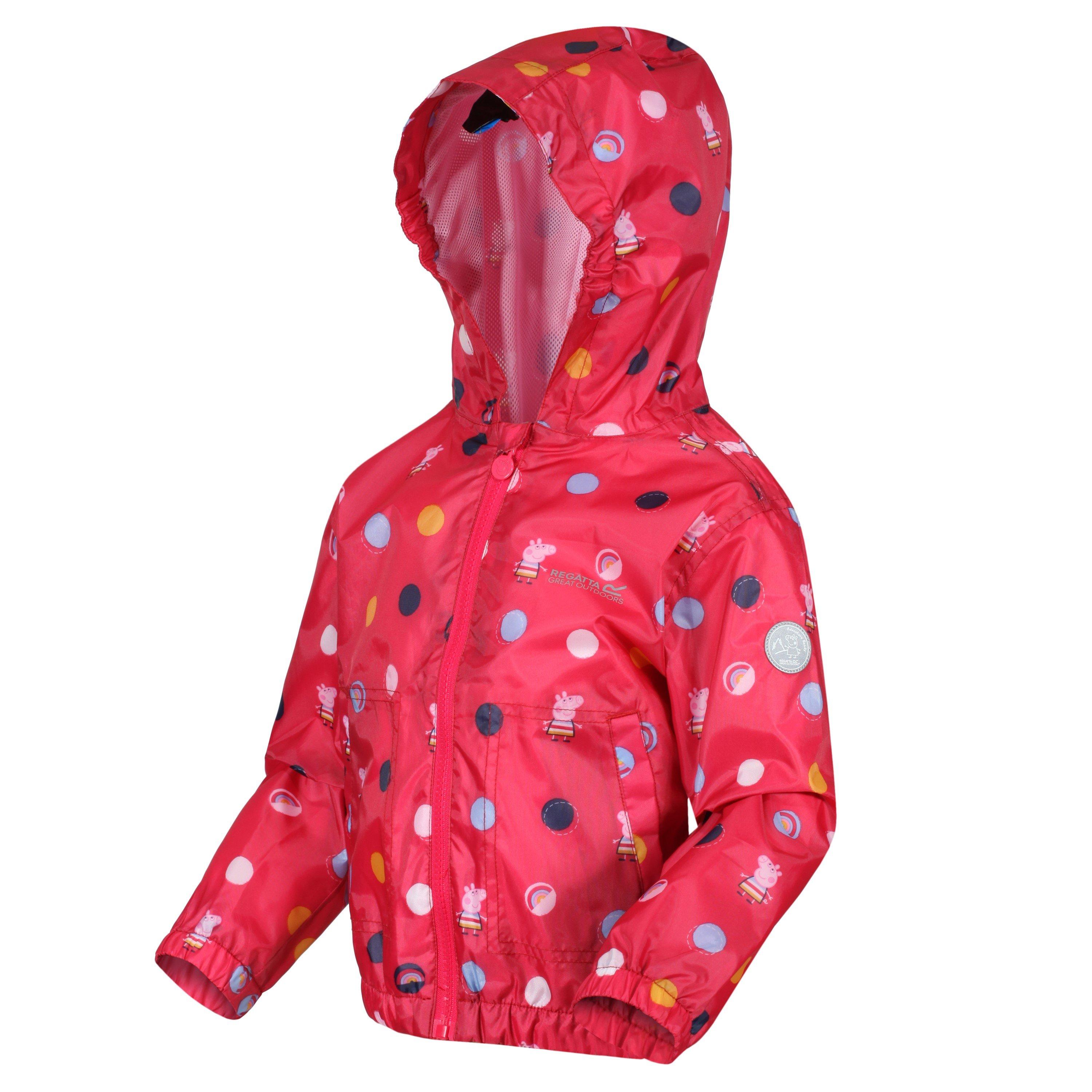 Regatta BrtBlshPolka 184223 Kids' Muddy Puddle Rain Jacket - 3