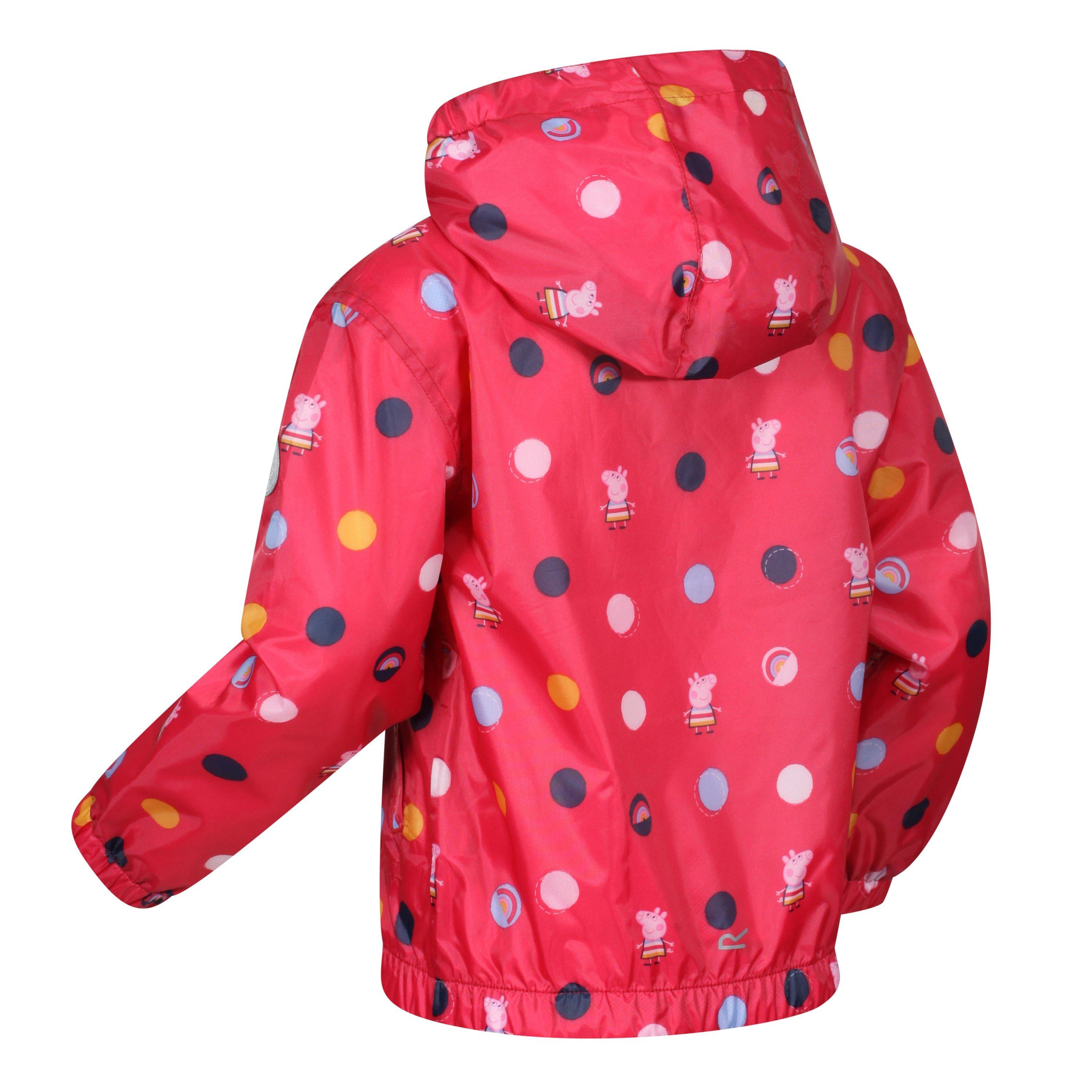 Regatta BrtBlshPolka 184223 Kids' Muddy Puddle Rain Jacket - 4