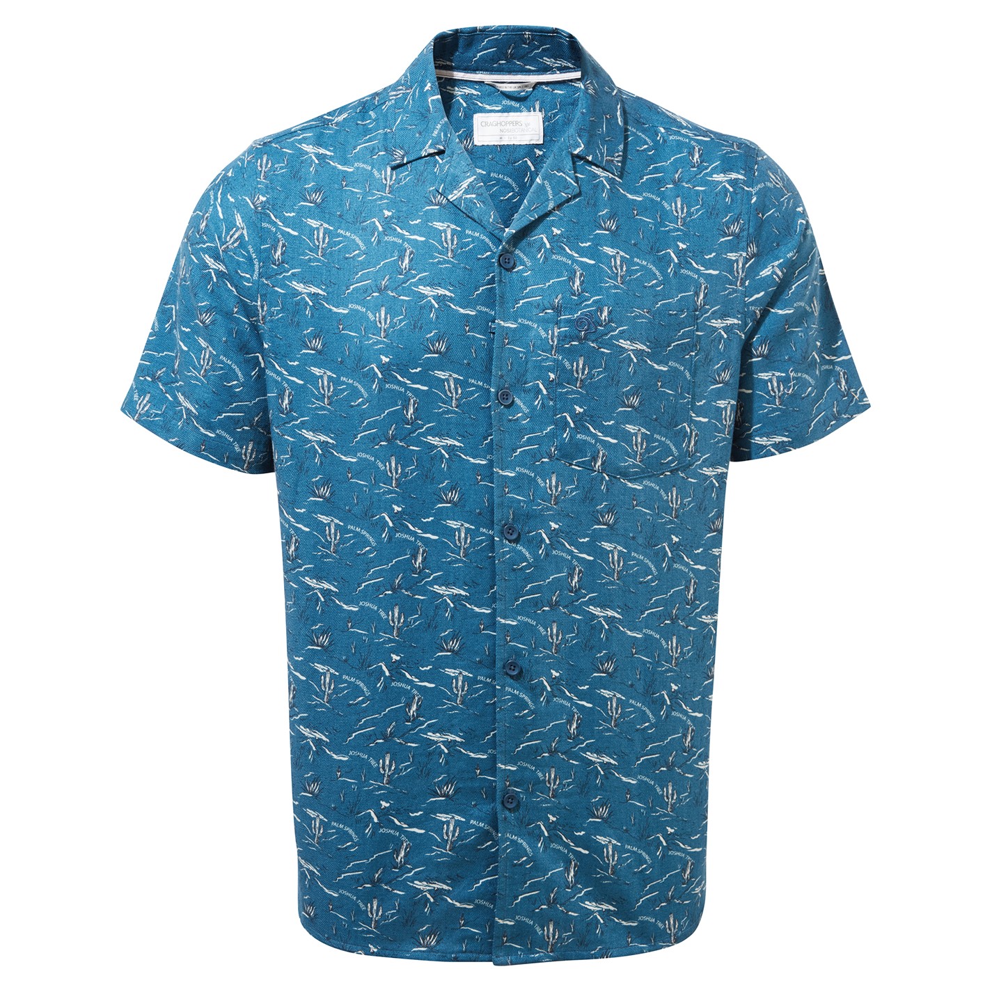 Košile Craghoppers PosdnBlu Prt 8223345 Men's Crag Hula Short-Sleeve Shirt - 7