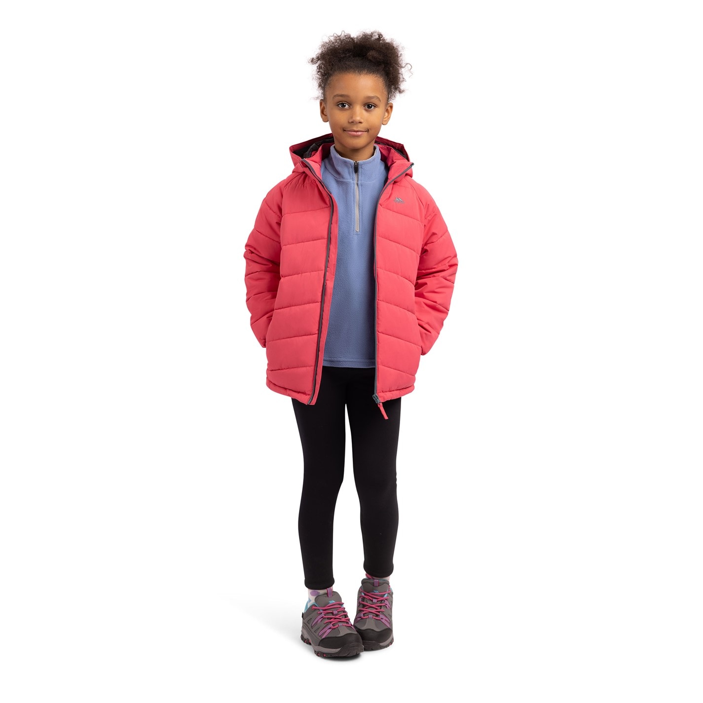Trespass Strawberry 4969573 Kids' Amira Insulated Lightweight Puffer Jacket - 2