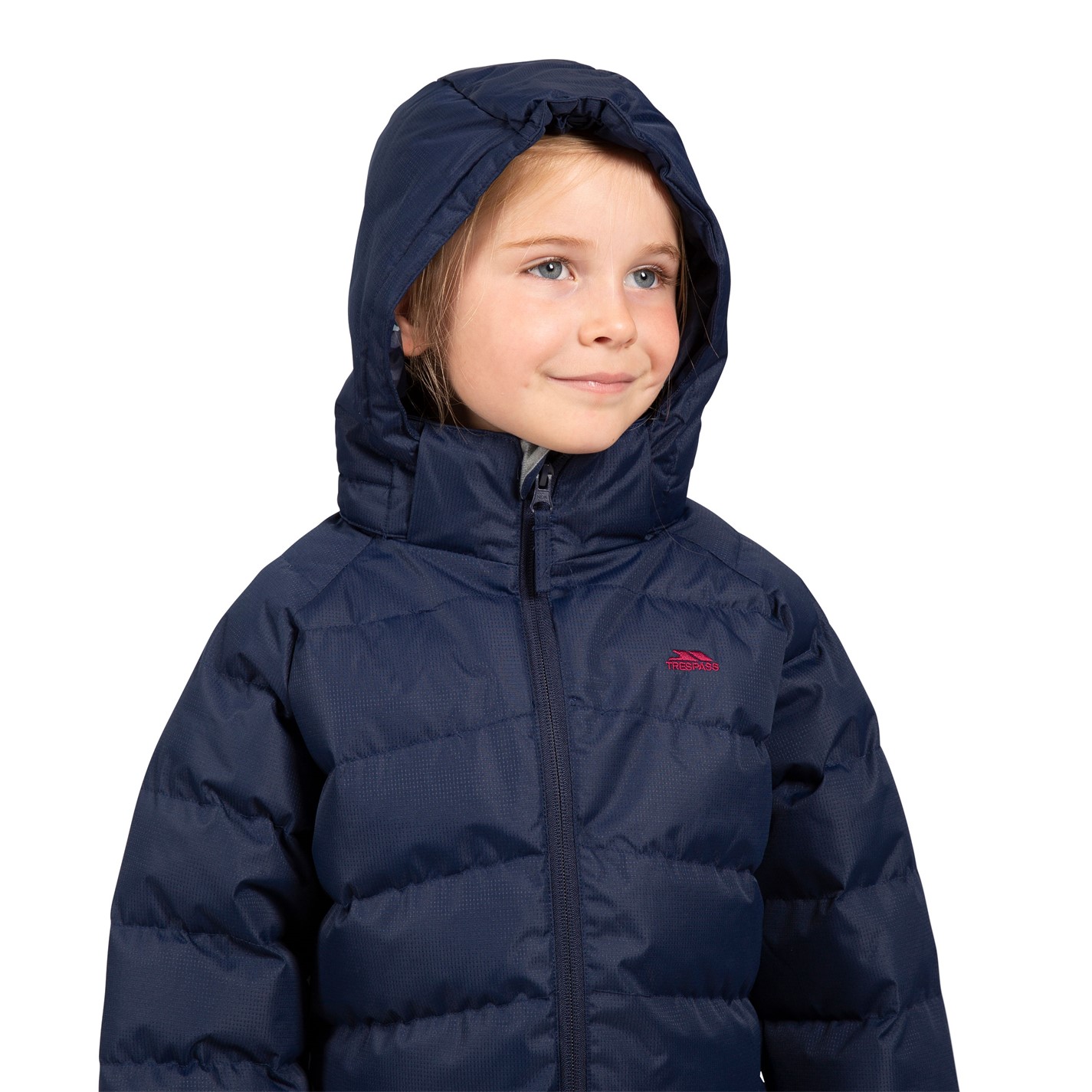 Trespass Navy 4861164 Kids' Amira Insulated Lightweight Puffer Jacket - 7