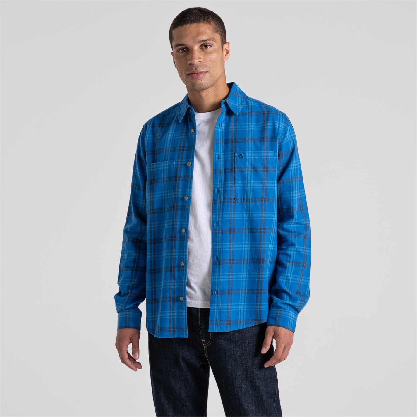 Košile Craghoppers BoltBlue CHK 2530085 Men's Lonbard Long Sleeve Shirt - 1