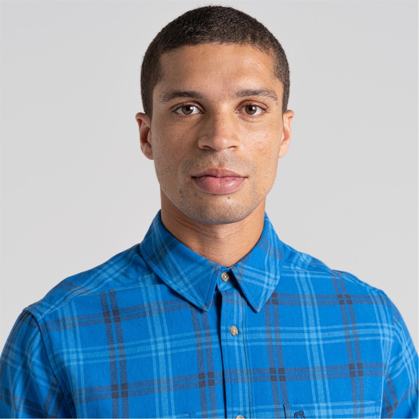 Košile Craghoppers BoltBlue CHK 2530085 Men's Lonbard Long Sleeve Shirt - 6