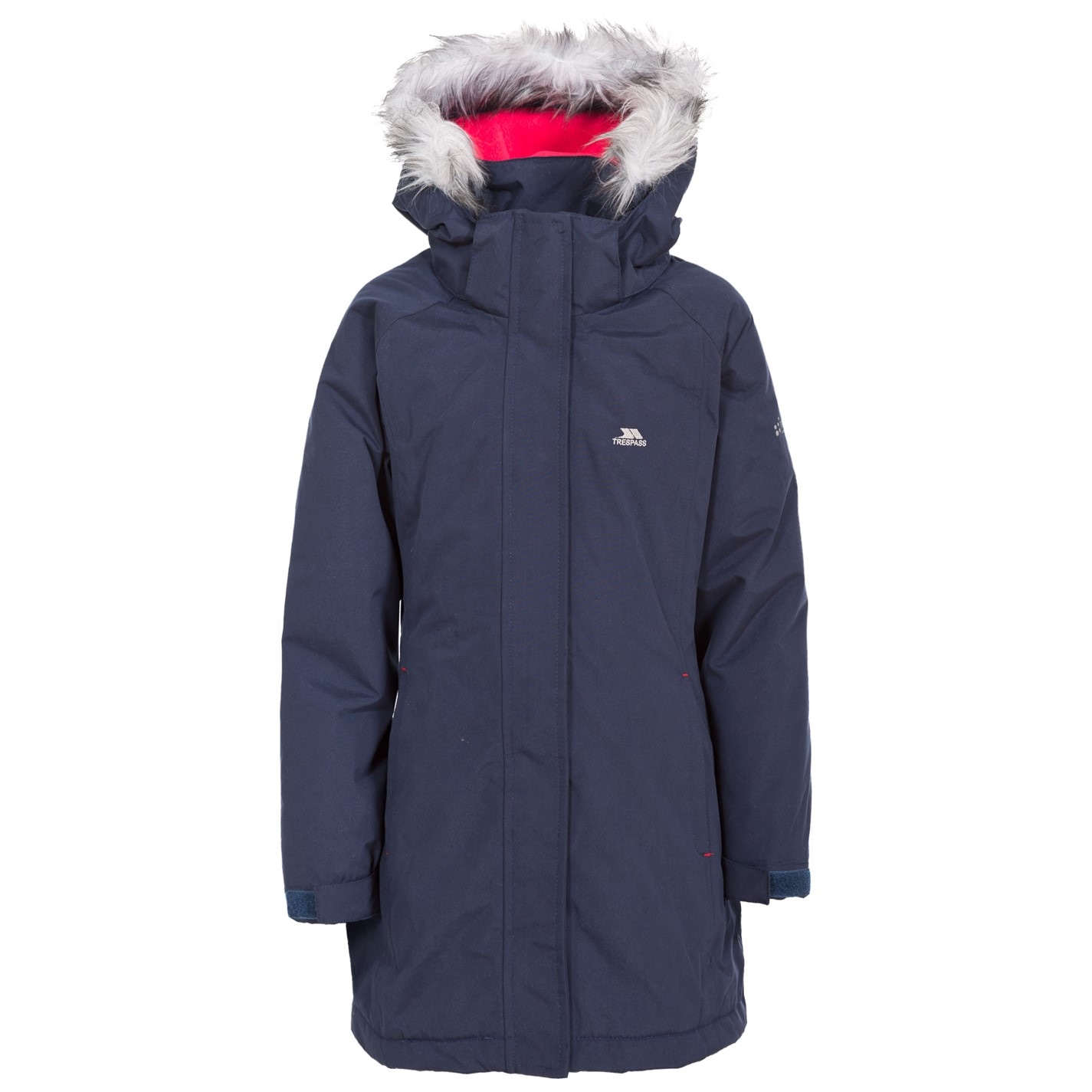 Trespass Navy 5709045 Kids' Fame Waterproof Parka - 8