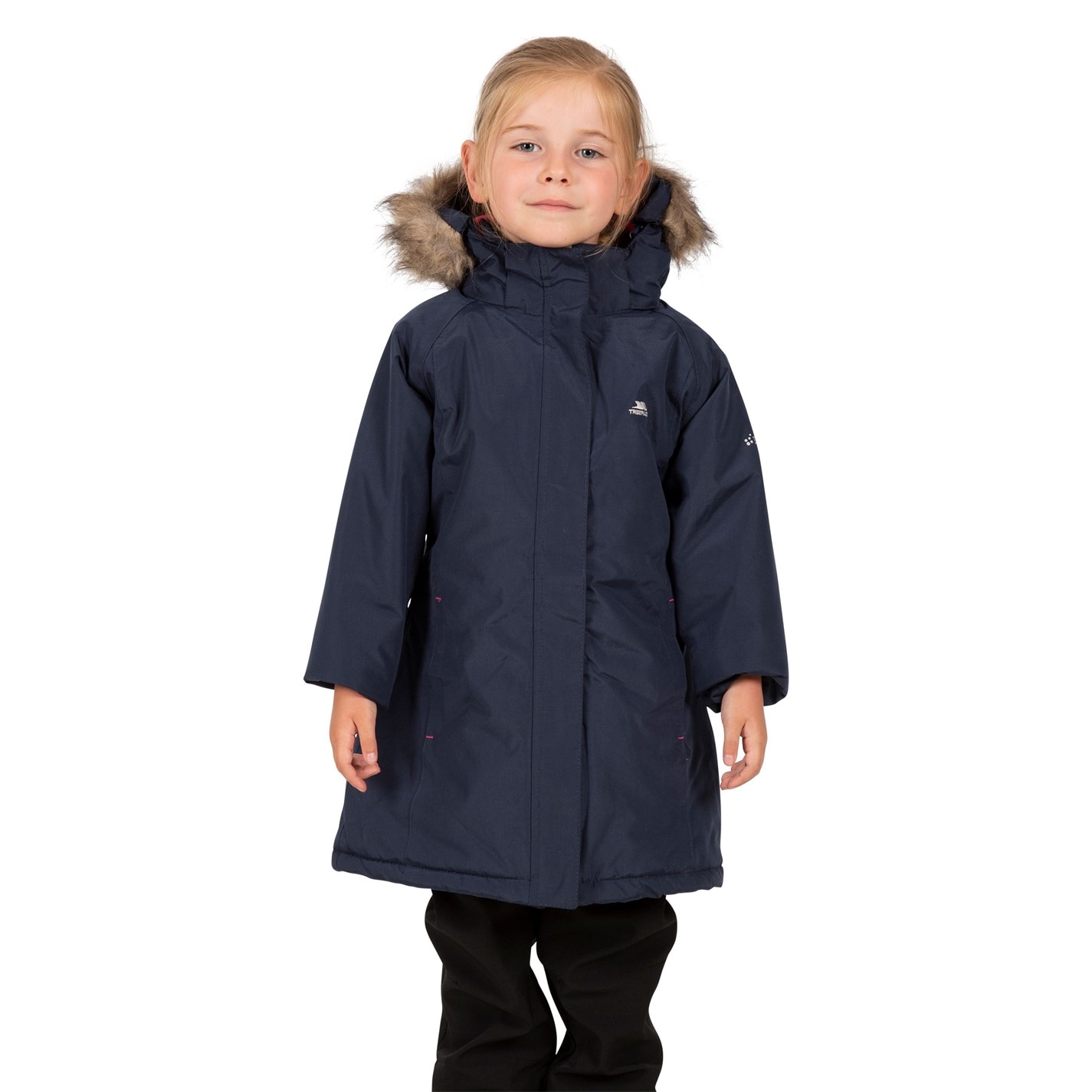 Trespass Navy 5709045 Kids' Fame Waterproof Parka - 3