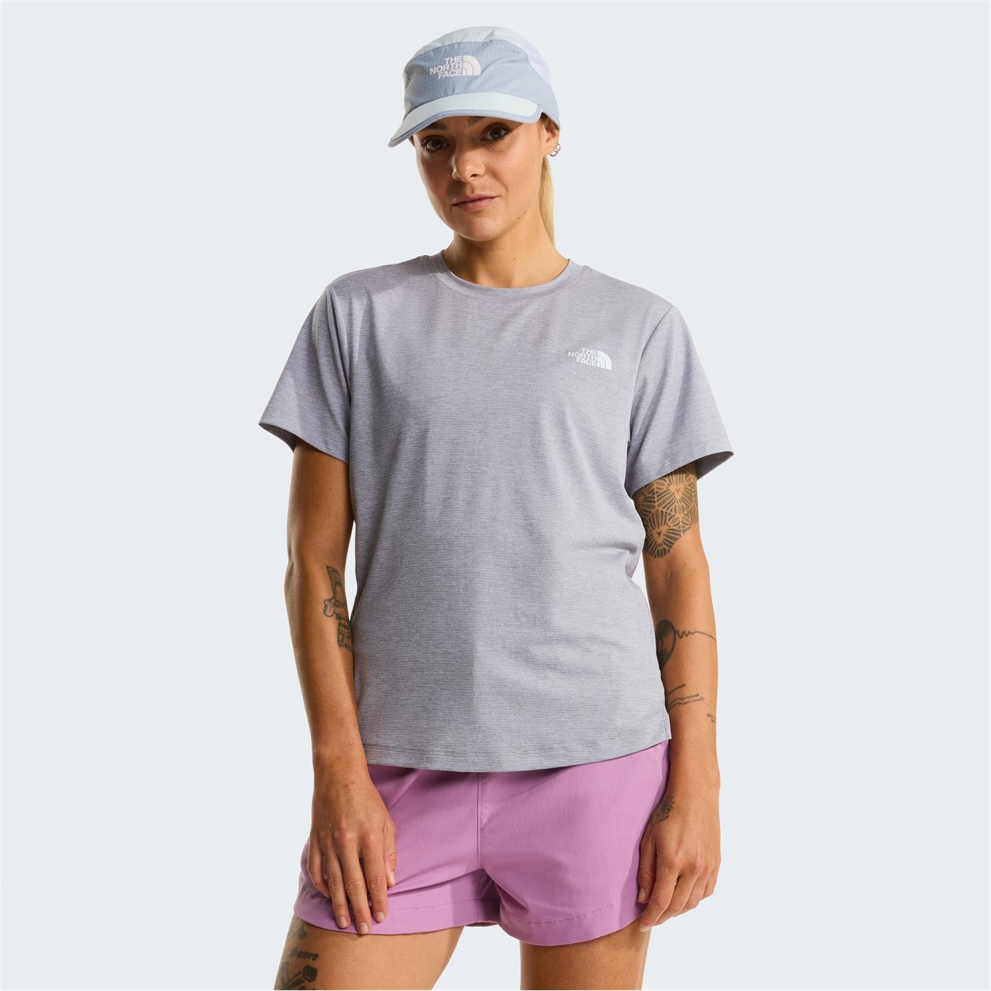 Tričko The North Face Pale Grey 828251 Womens TNF Flex Regular Short-Sleeve Performance T-Shirt - 3