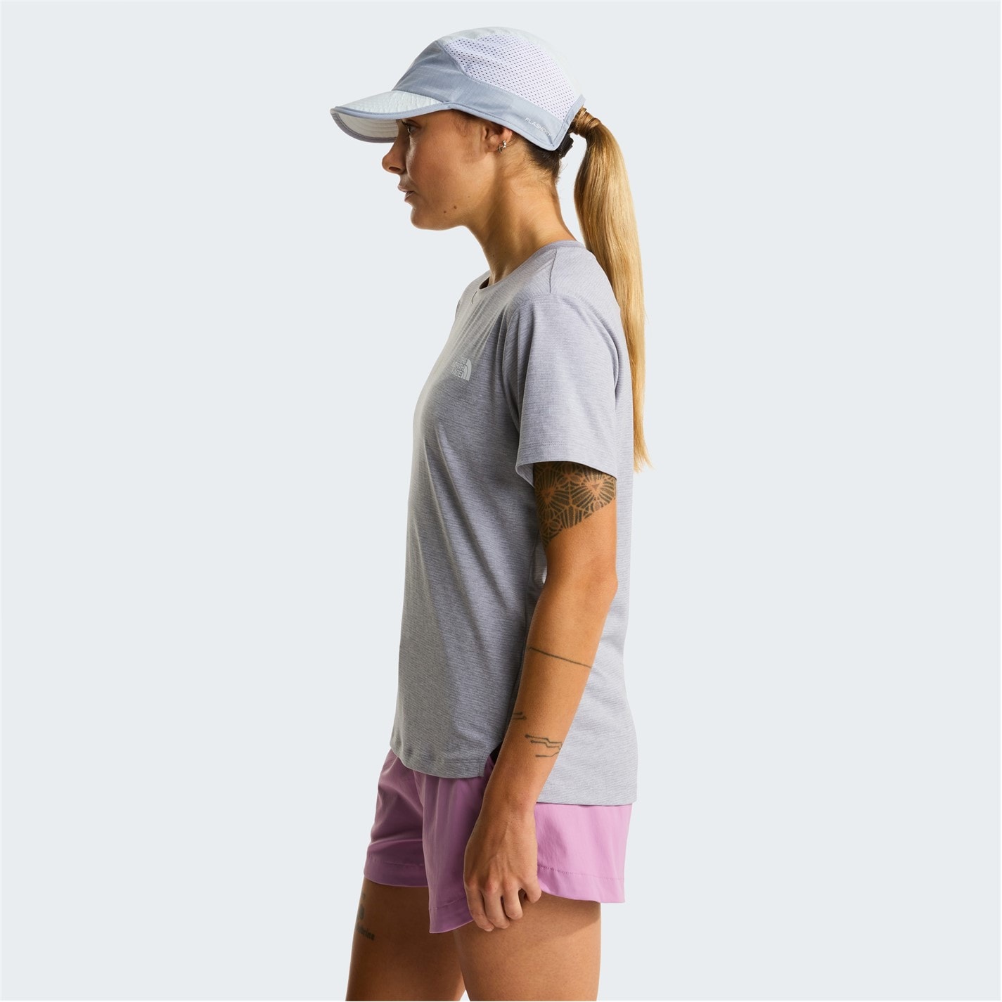 Tričko The North Face Pale Grey 828251 Womens TNF Flex Regular Short-Sleeve Performance T-Shirt - 5