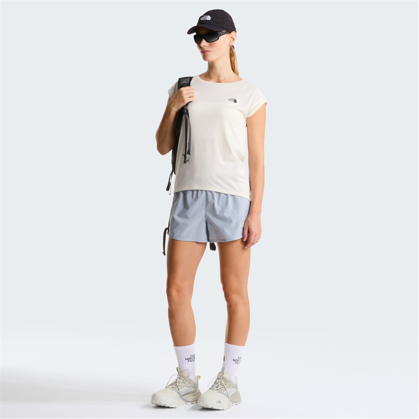 Tričko The North Face White Dune 8000846 Womens Short-Sleeve Performance T-Shirt - 5